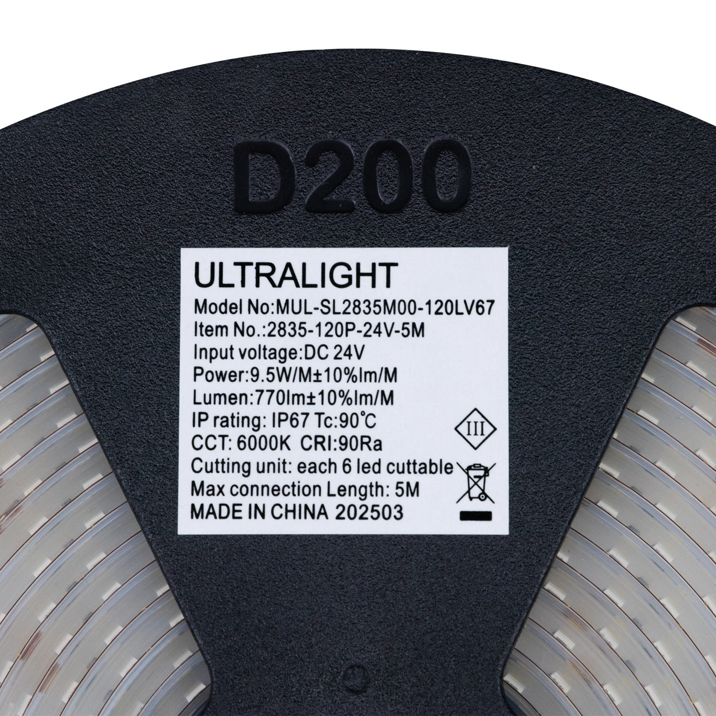 Ultra Light LED Strip Light – High CRI 90, IP67 Water-Proof Flexible Lighting (SMD2835-120P)