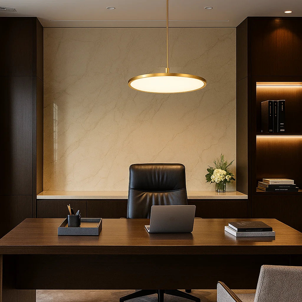 LED Pendant Light (BR6129) – Modern Suspended Decorative Ring Light with High CRI, Osram LED Chip, and Opal Diffuser