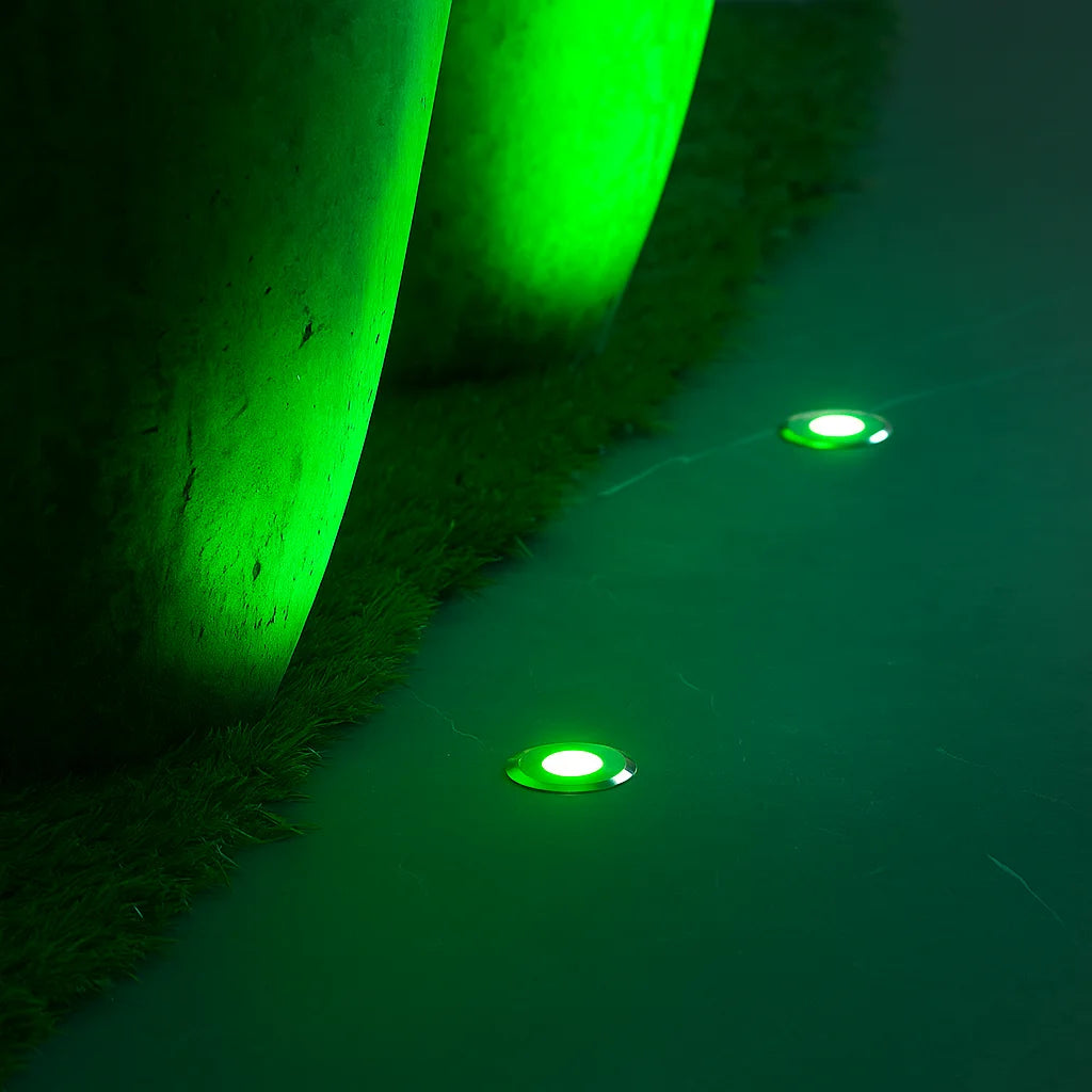 Ultralight LED Inground Light – Waterproof Outdoor with Multi-Color SMD Lens, IP67 (4331)