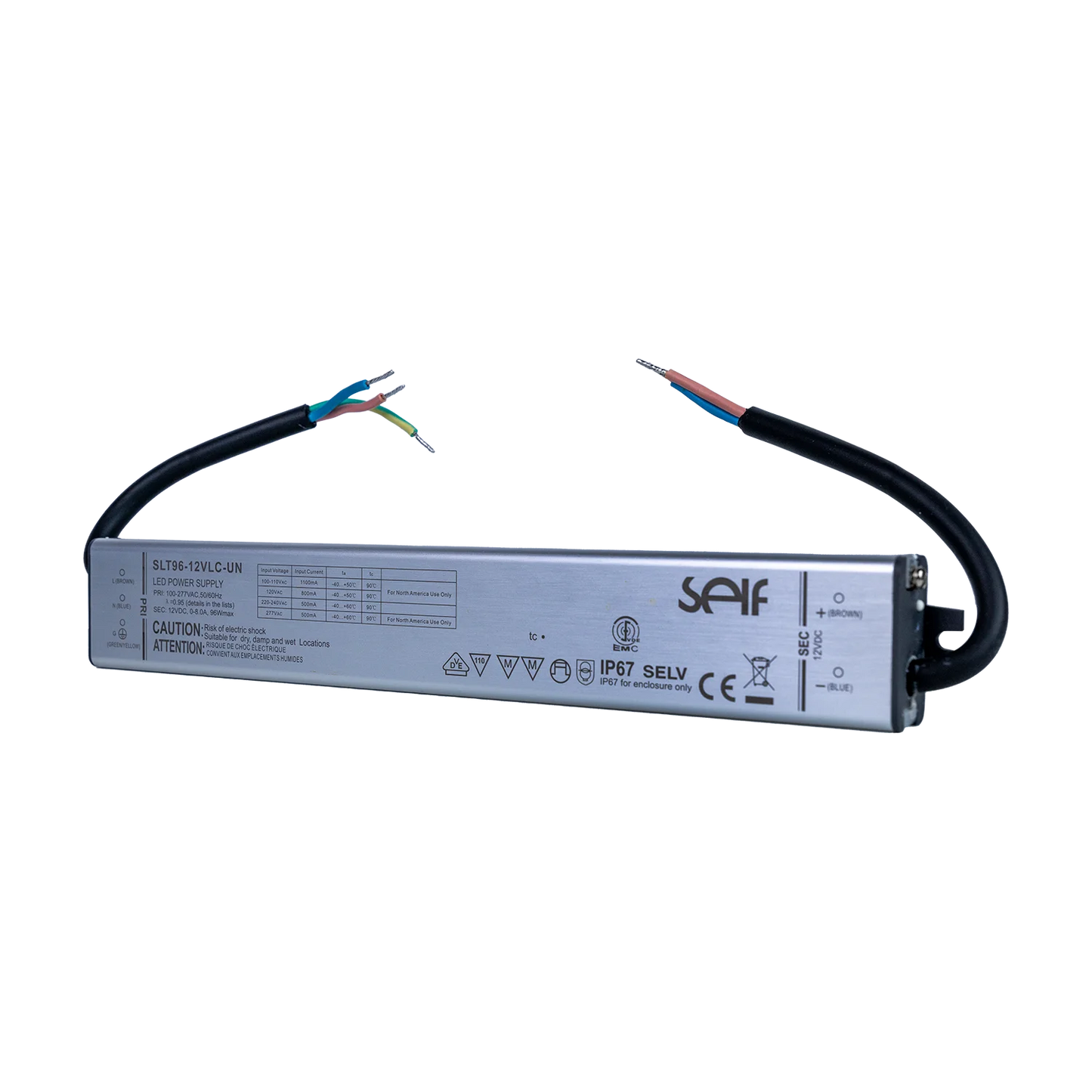 Ultralight Power Supply 12V 96W IP67 (SLT96)