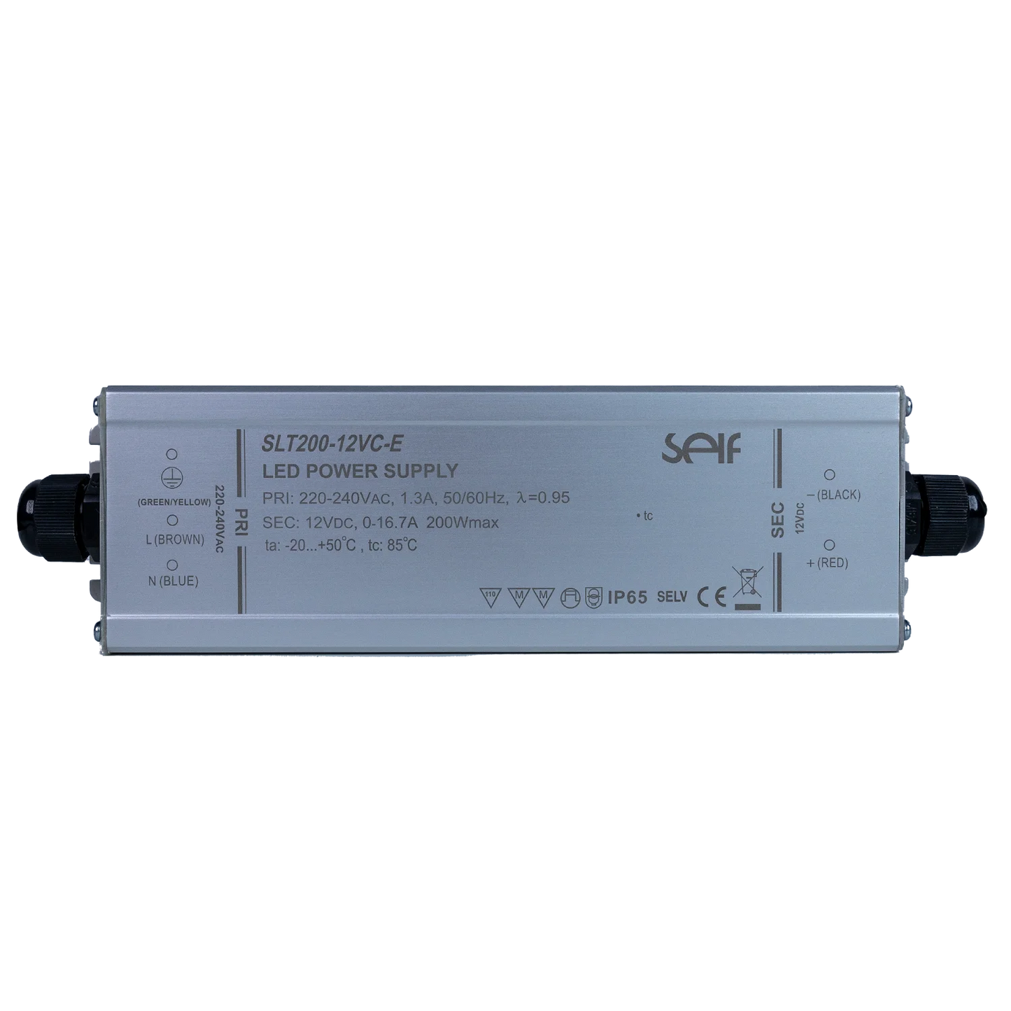 Ultralight Power Supply 12V 200W IP65 (SLT200)