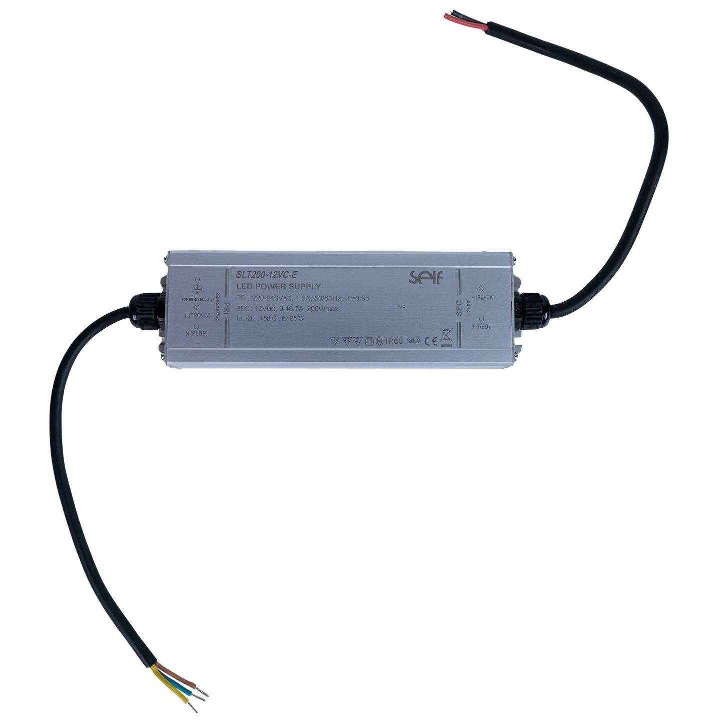 Ultralight Power Supply 12V 200W IP65 (SLT200)