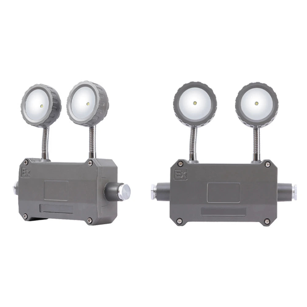 Ultralight Explosion Proof Emergency Light – Twin Spot LED, IP65 Waterproof (JY-1009)