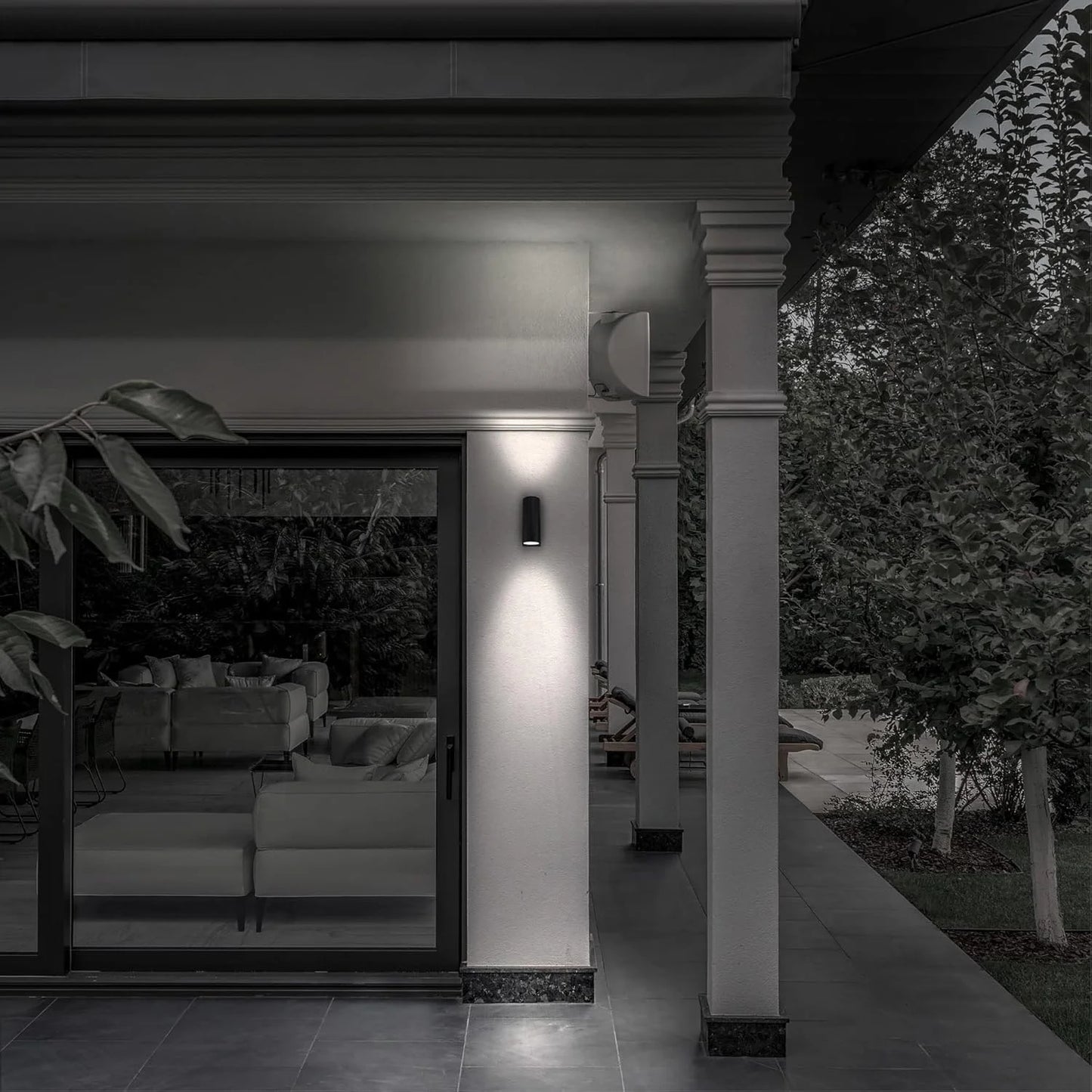 Ultralight Wall Modern Frame GU10 - LED Up & Down Outdoor Wall Lighting (BD1002)