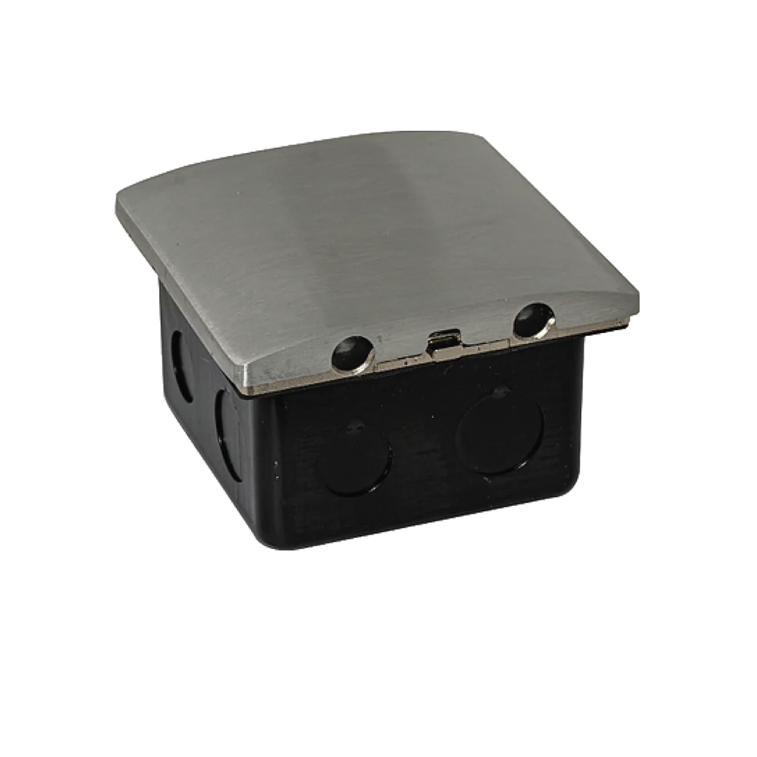 Socket Floor Box (YD-55) – Recessed Aluminum Socket With Single Switch, IP44