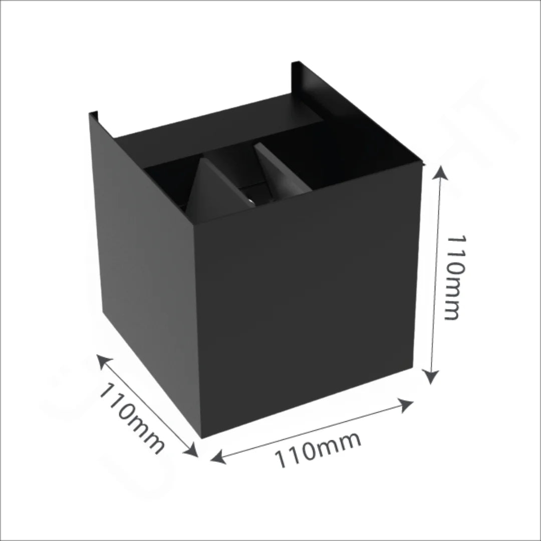 Modern Wall Lamp 6W (1080G01) - Adjustable Angle Light - Black/White - IP55 - 3000K/6500K