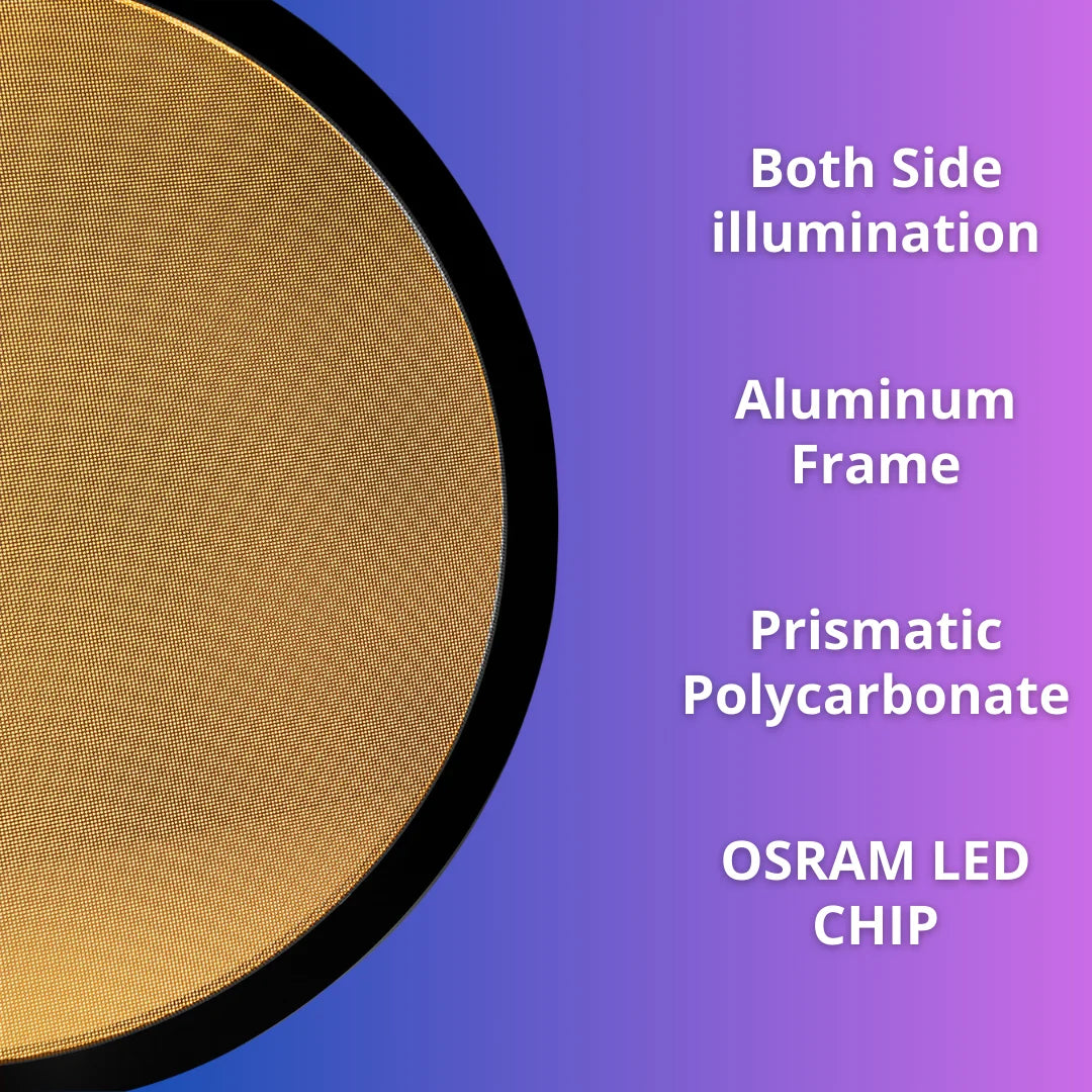 LED Pendant Light (BR4887) – Decorative Double-Sided Illumination with Elegant Design, High CRI >90, and Prismatic Diffuser