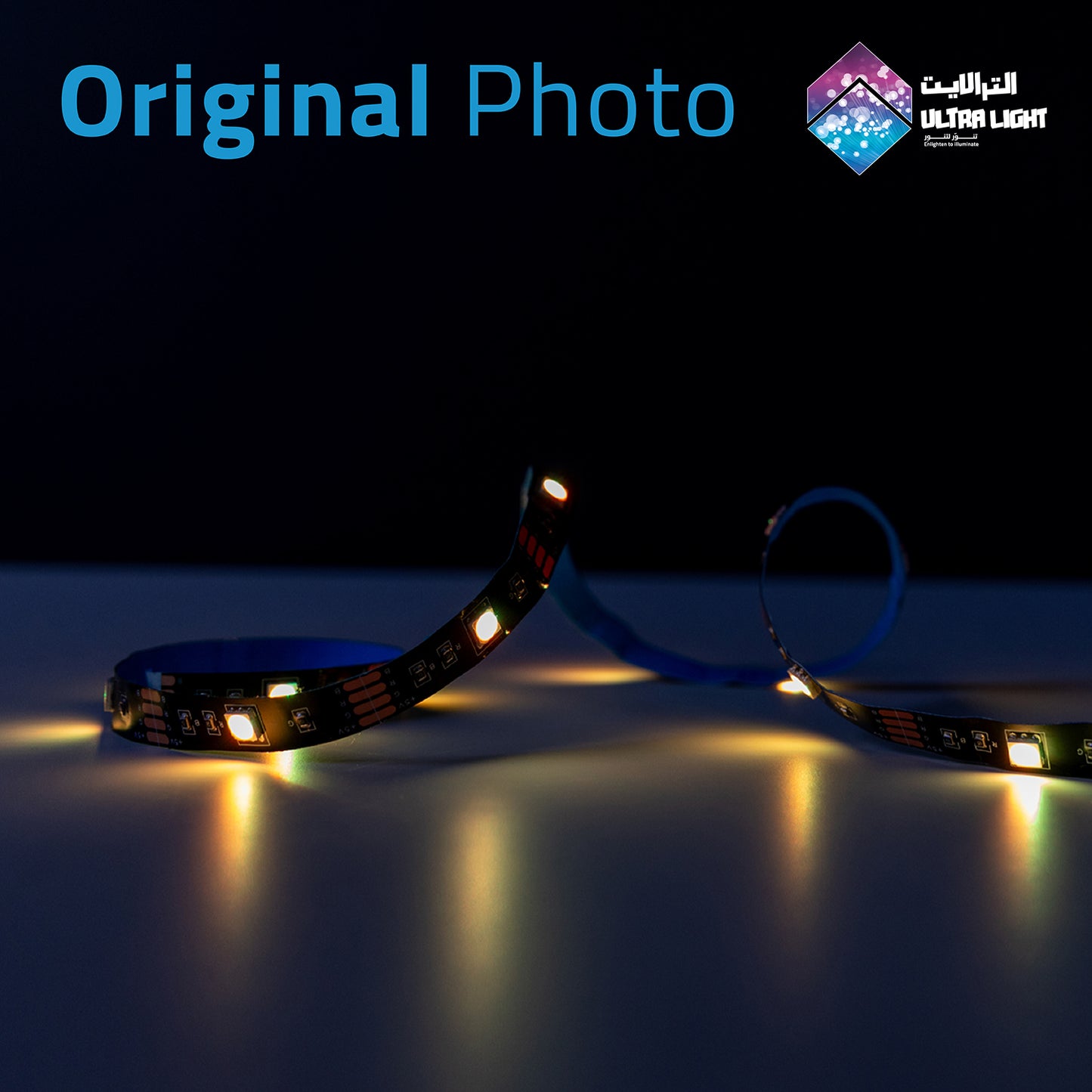 Ultralight LED Strip Light 2M for TV backlighting, Sound Color Sync (LED-5050-24P)