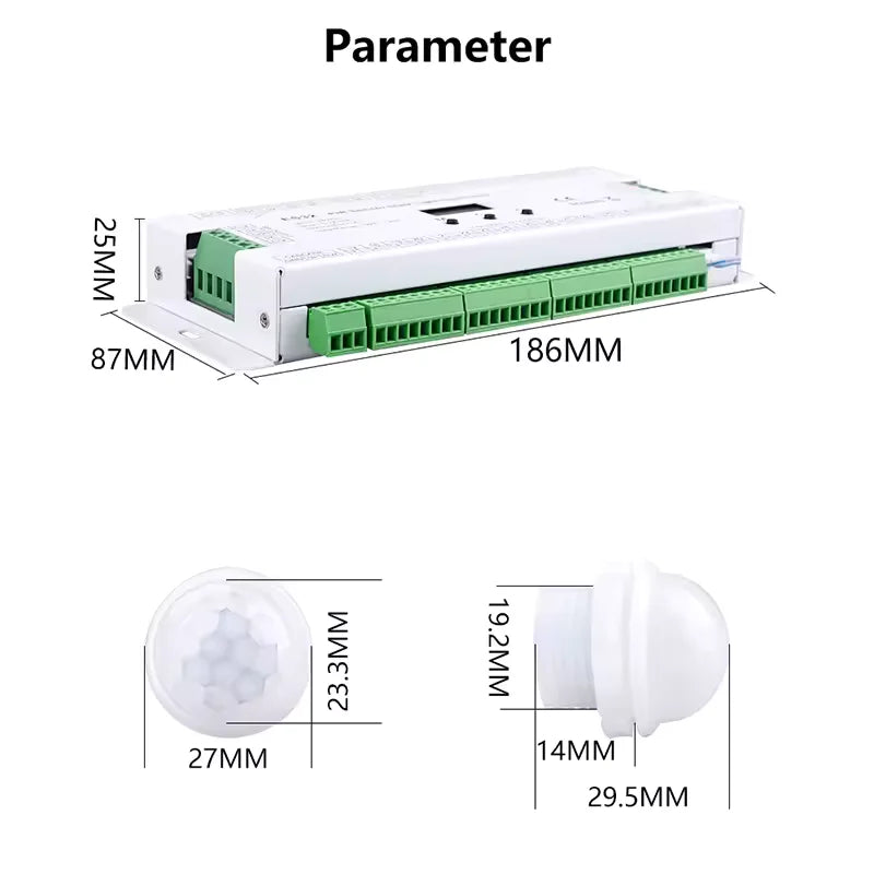 PIR Sensor Stair Light Controller – 32-Step Intelligent Motion Sensor (ES32)