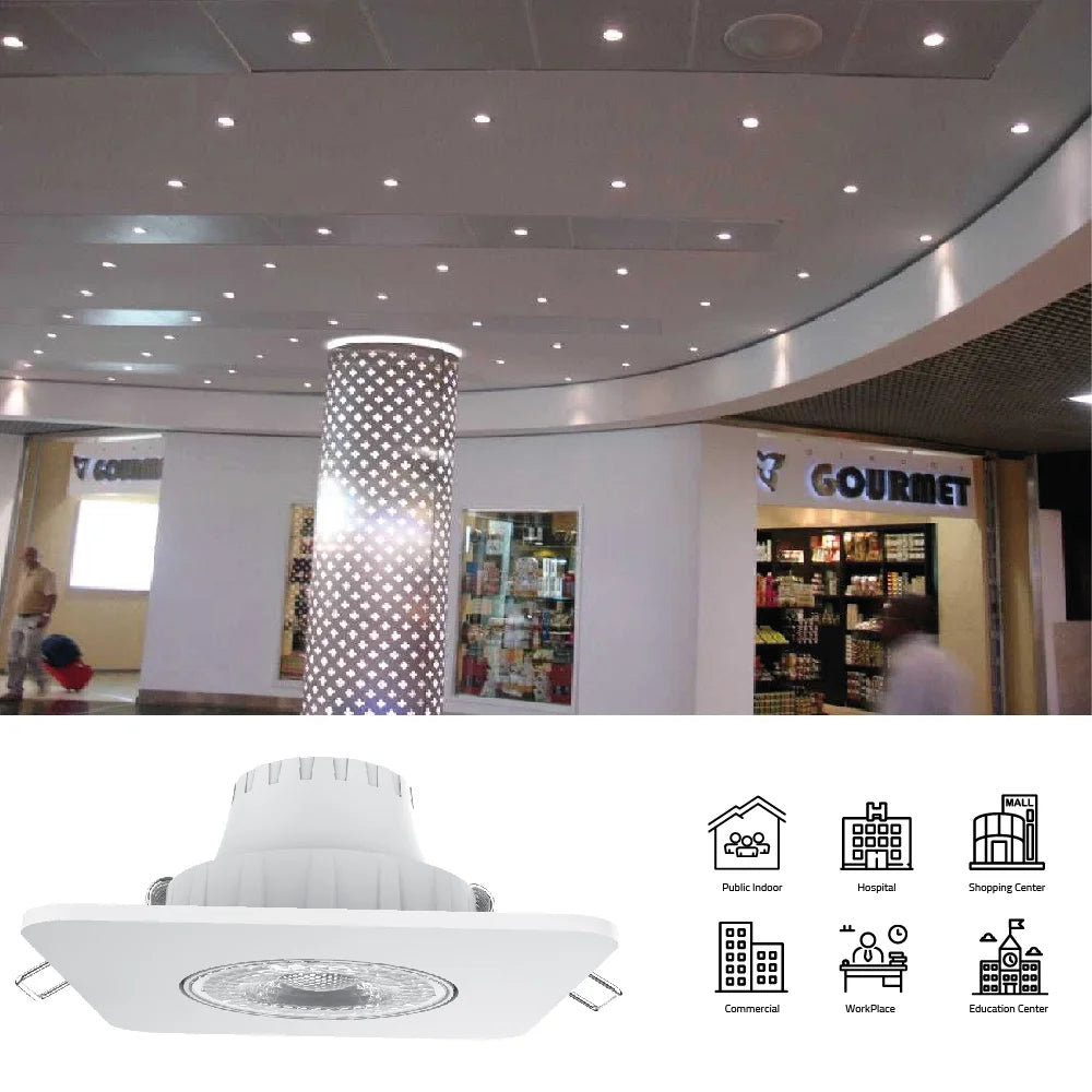 Ultralight Rotatable LED Downlight Square 7W (UTL-K7)