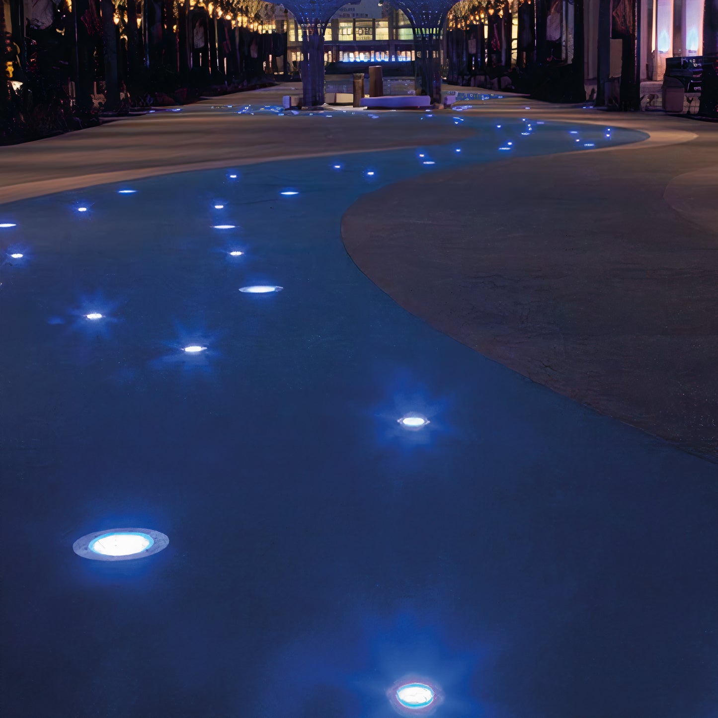 Ultralight LED Inground Light – Waterproof Outdoor with Multi-Color SMD Lens, IP67 (4331)