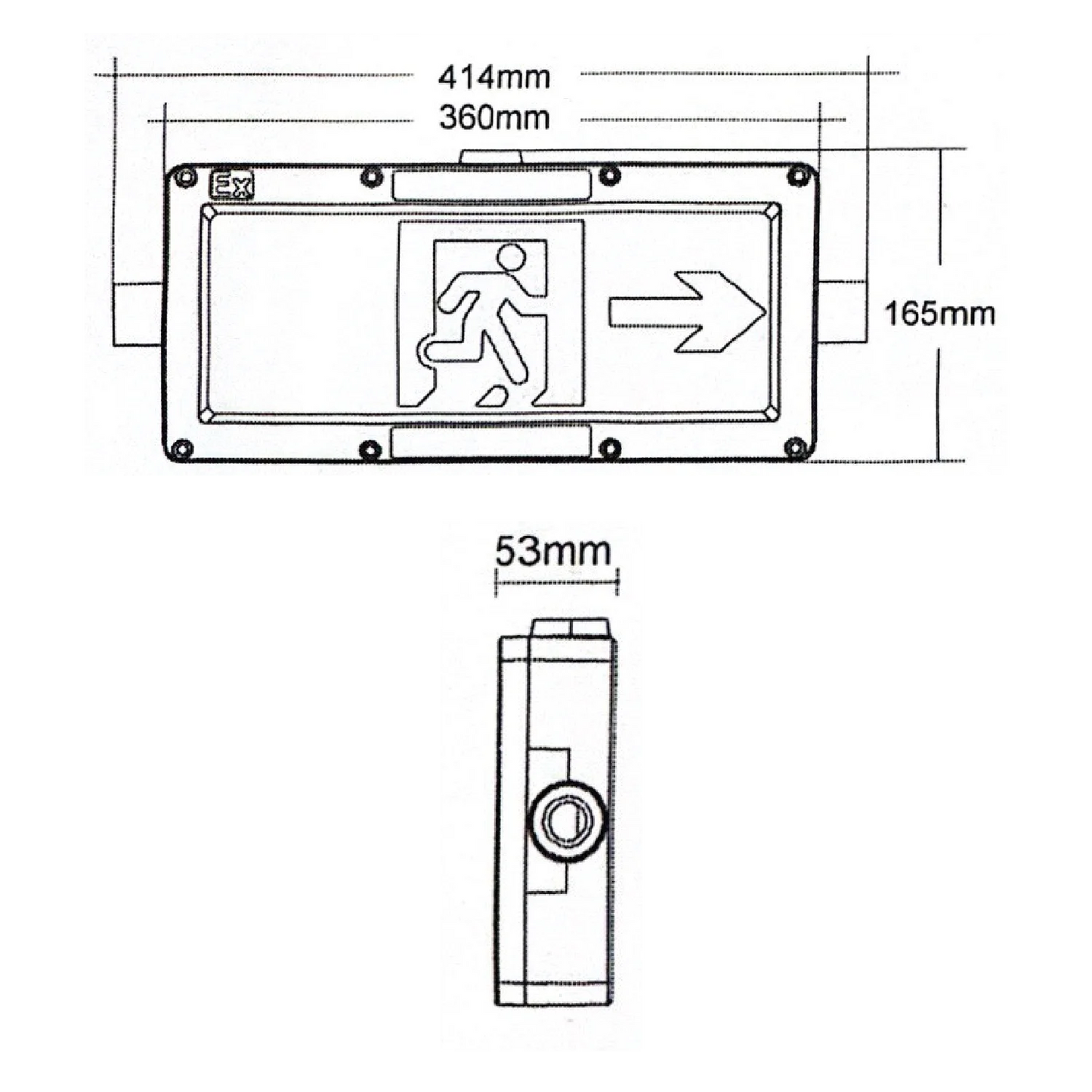 Ultralight Explosion Proof Emergency 2W IP65 - High durability (JY-3315)