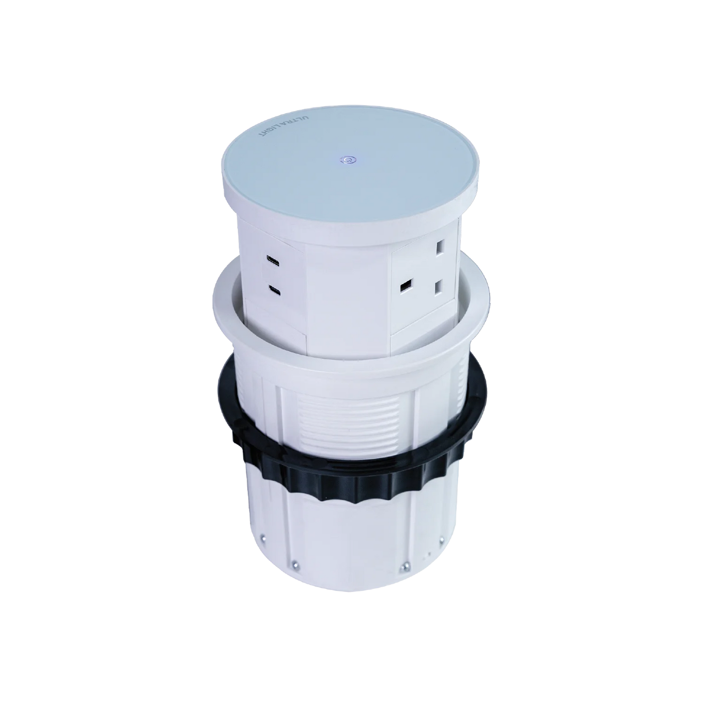 Ultra Light Motorized Desktop Socket with Wireless Charging and Sensor (SJ-01)