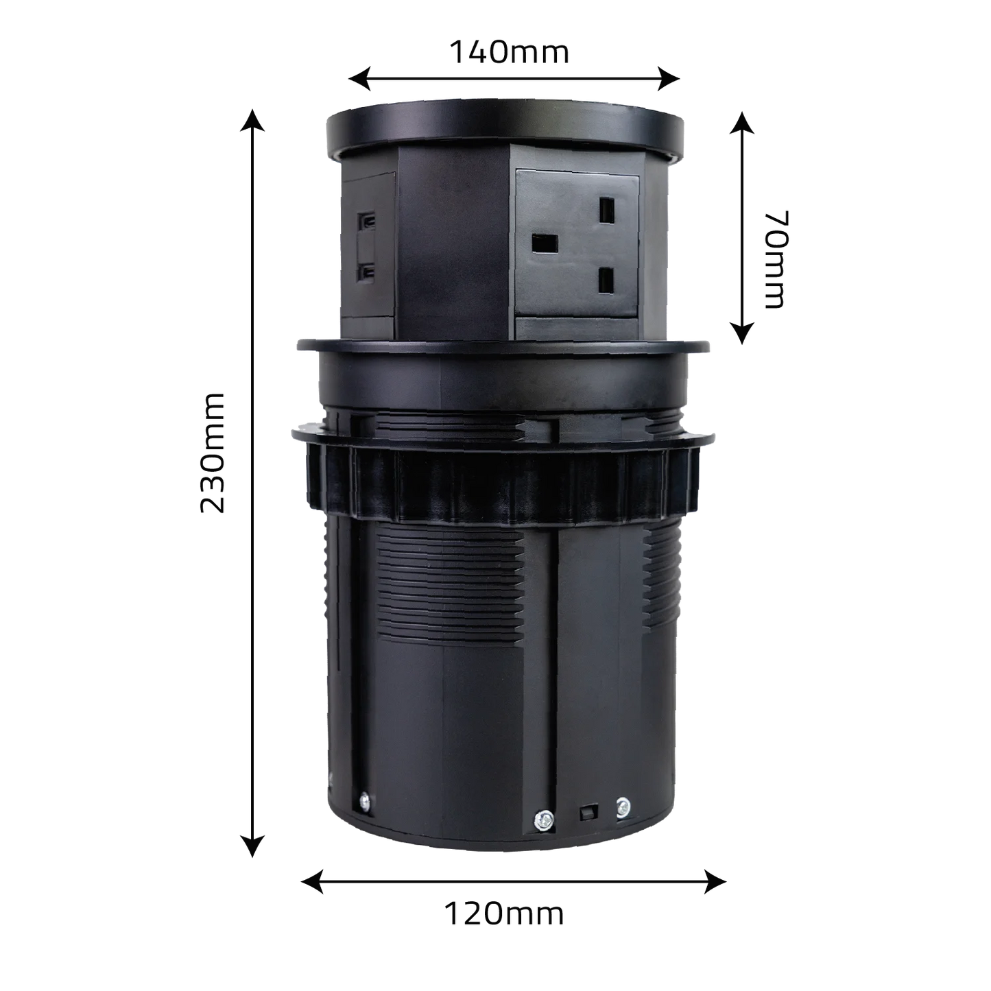 Ultra Light Motorized Desktop Socket with Wireless Charging and Sensor (SJ-01)