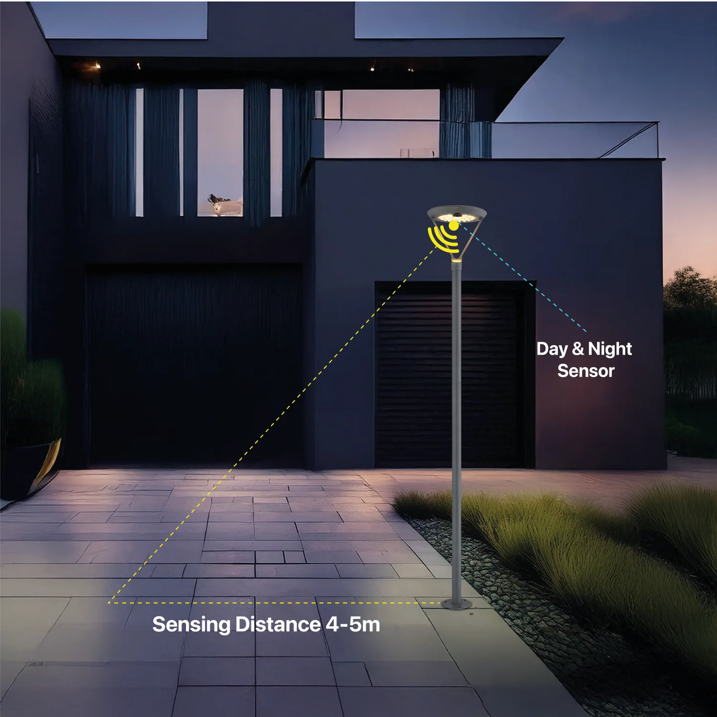 Ultralight Solar Garden Light with Motion Sensor 16W IP55 (T564)