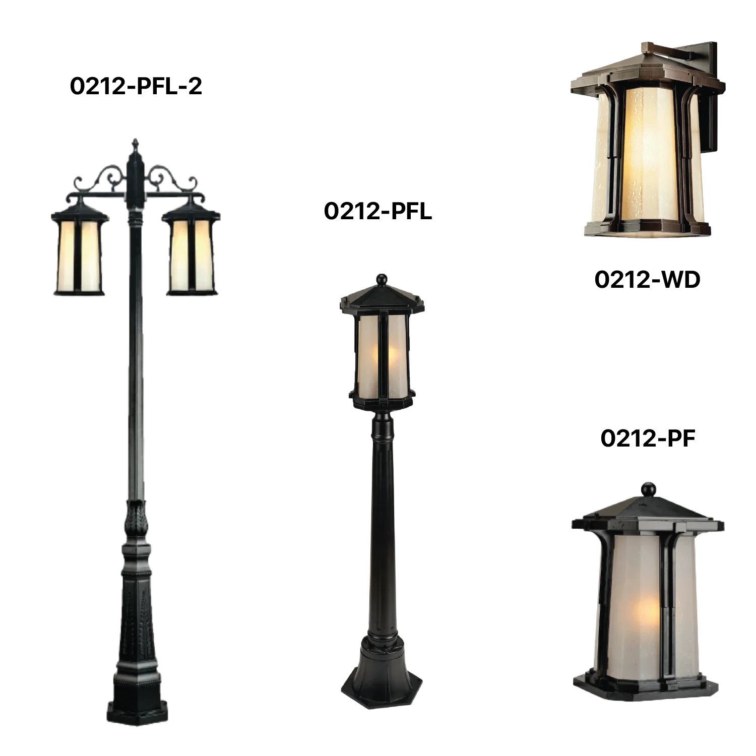 Ultralight LED Outdoor Light - Imperial Style E27 IP44 (0212-Family)
