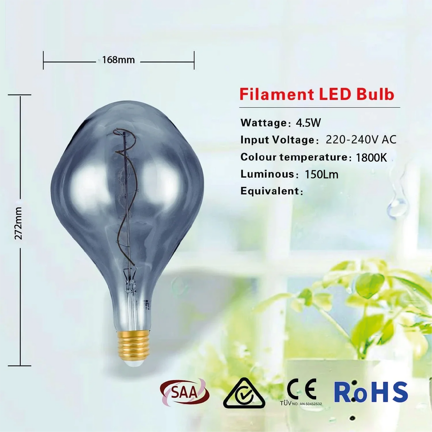 Ultralight LED Light Bulb E27 4.5W (UTL-PS150SG)