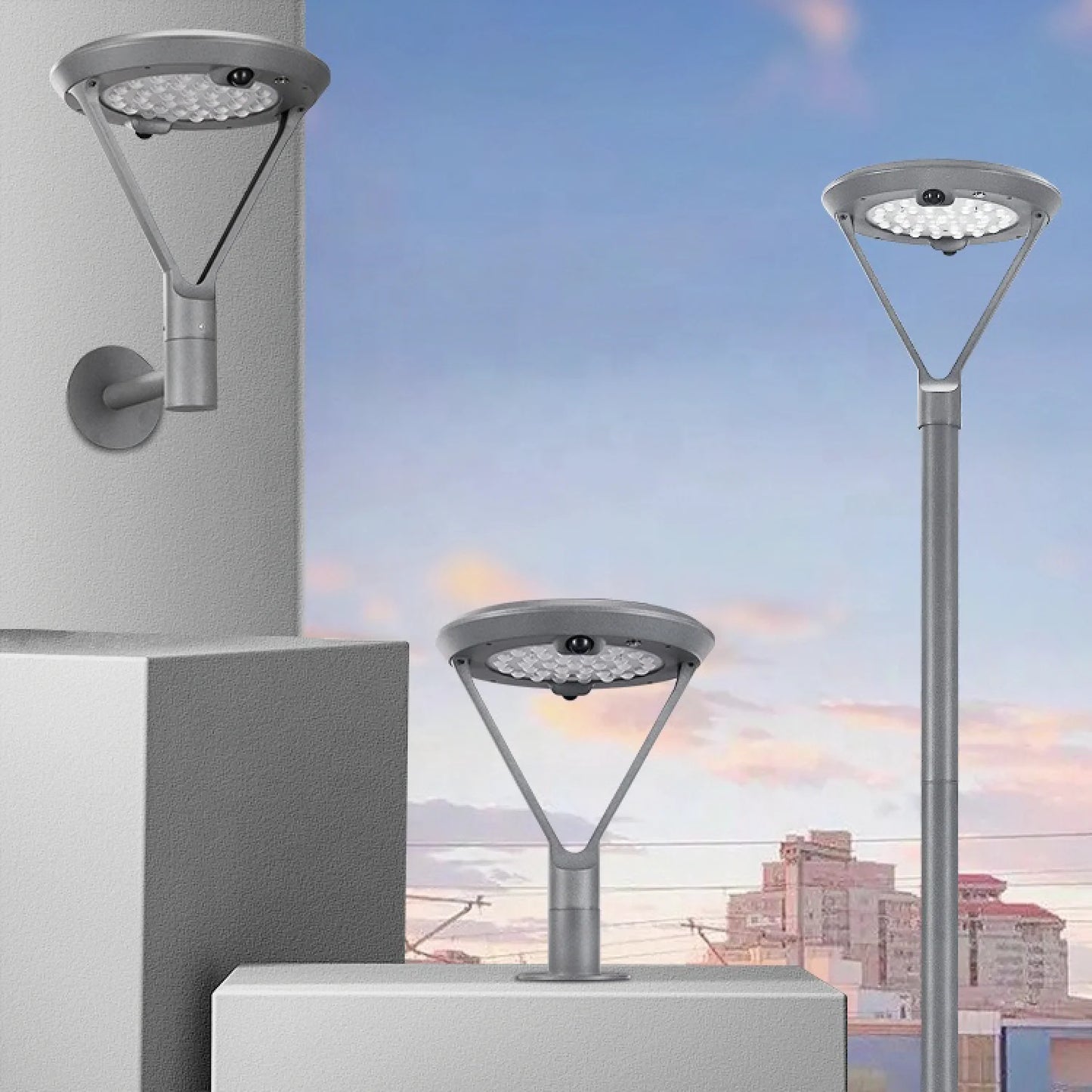 Ultralight Solar Garden Light with Motion Sensor 16W IP55 (T564)