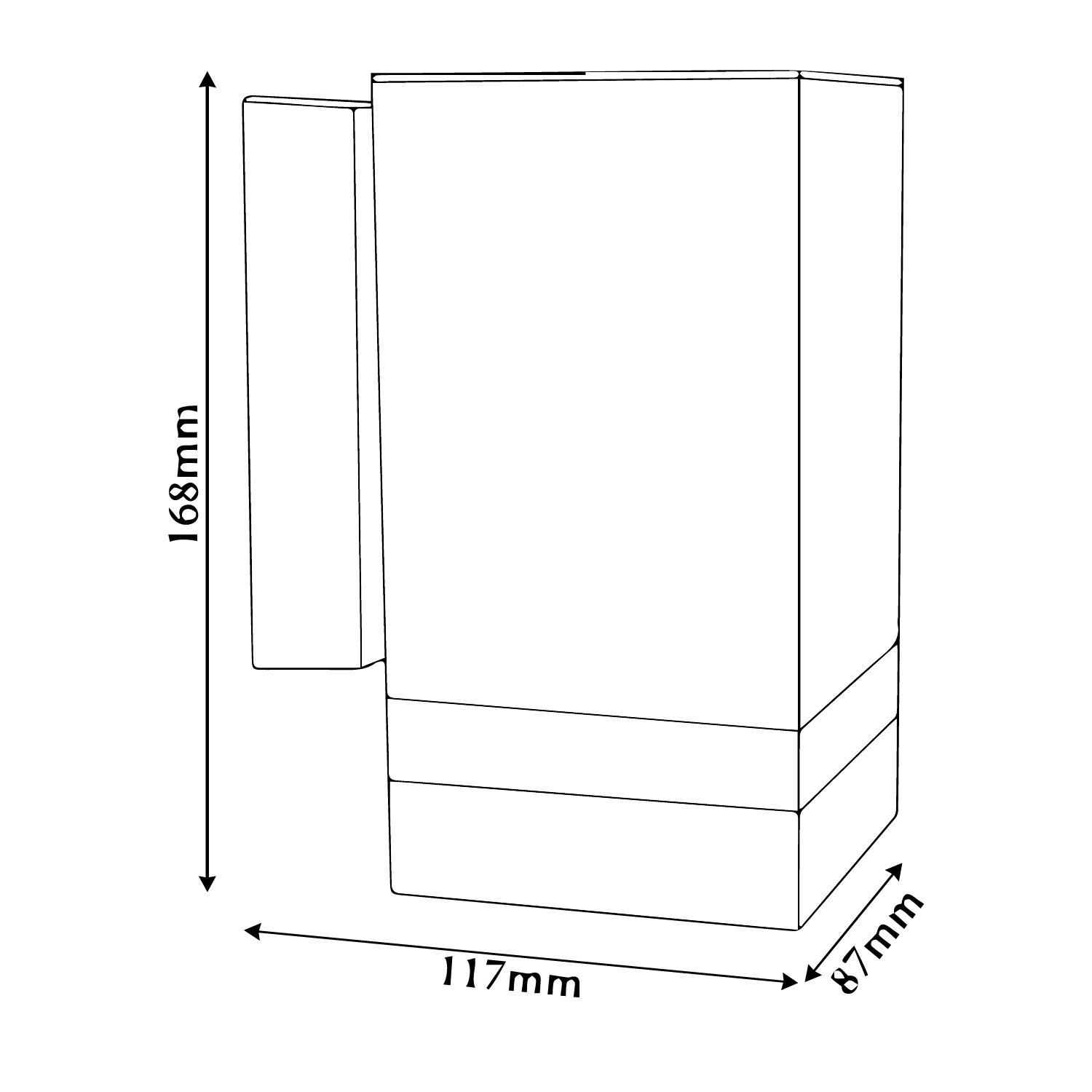 Ultralight Modern Outdoor Wall Frame GU10 (YJ2181-1) - IP44 Waterproof