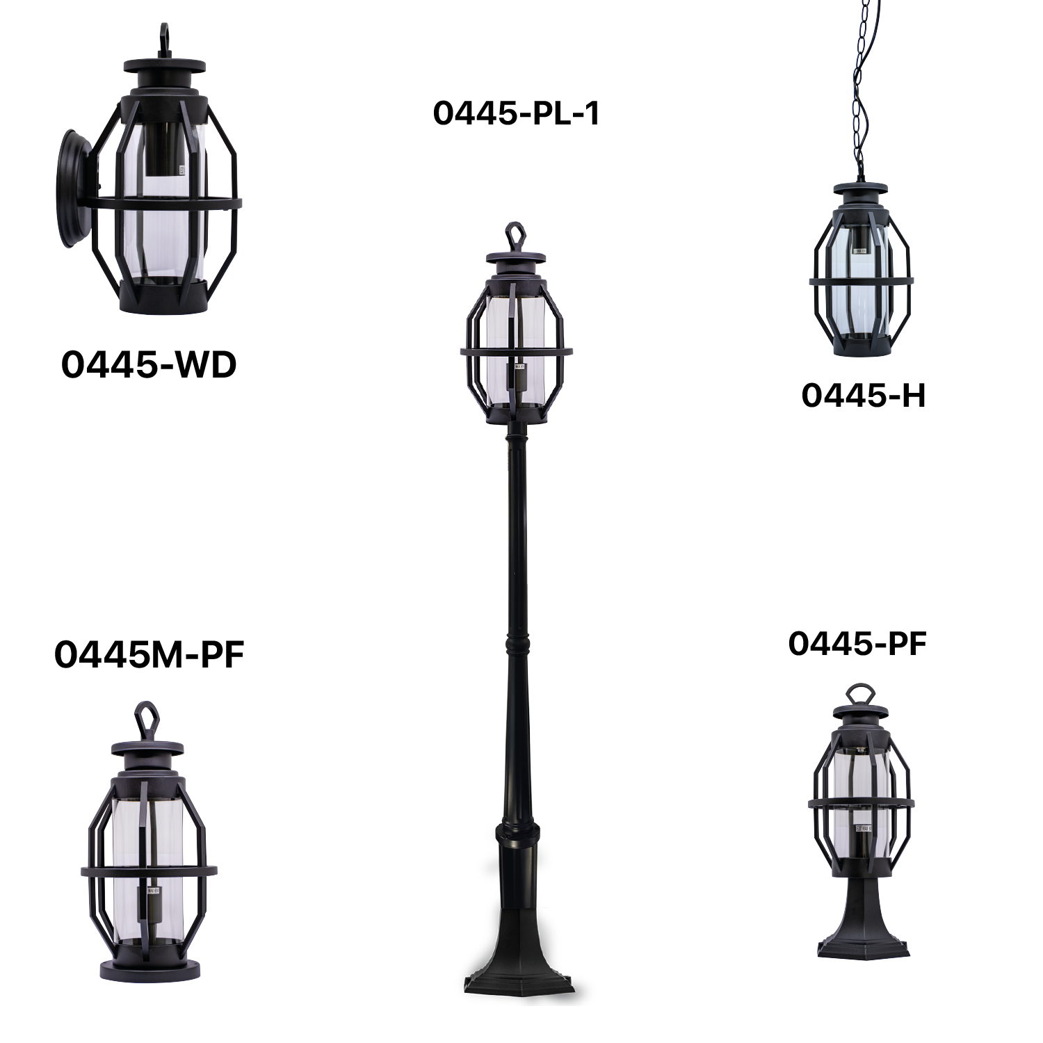 Ultralight Lantern Outdoor Lighting Design E27 (0445-Family)