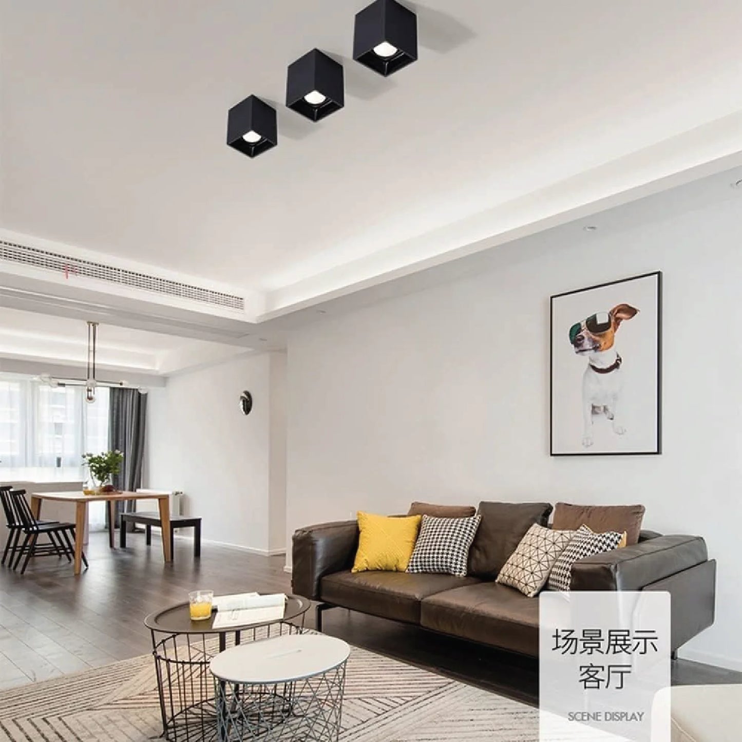 Square Surface Mounted Frame | GU10 Ceiling Light Fixture (UTL-FGU10)