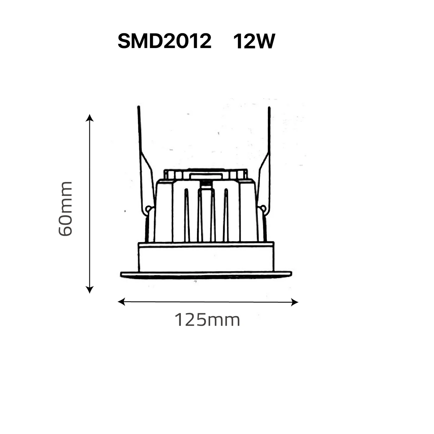 LED DOWN LIGHT (UTL-SMD2012) – Frosted Recessed Ceiling Light with OSRAM LED Chips & PHILIPS Driver
