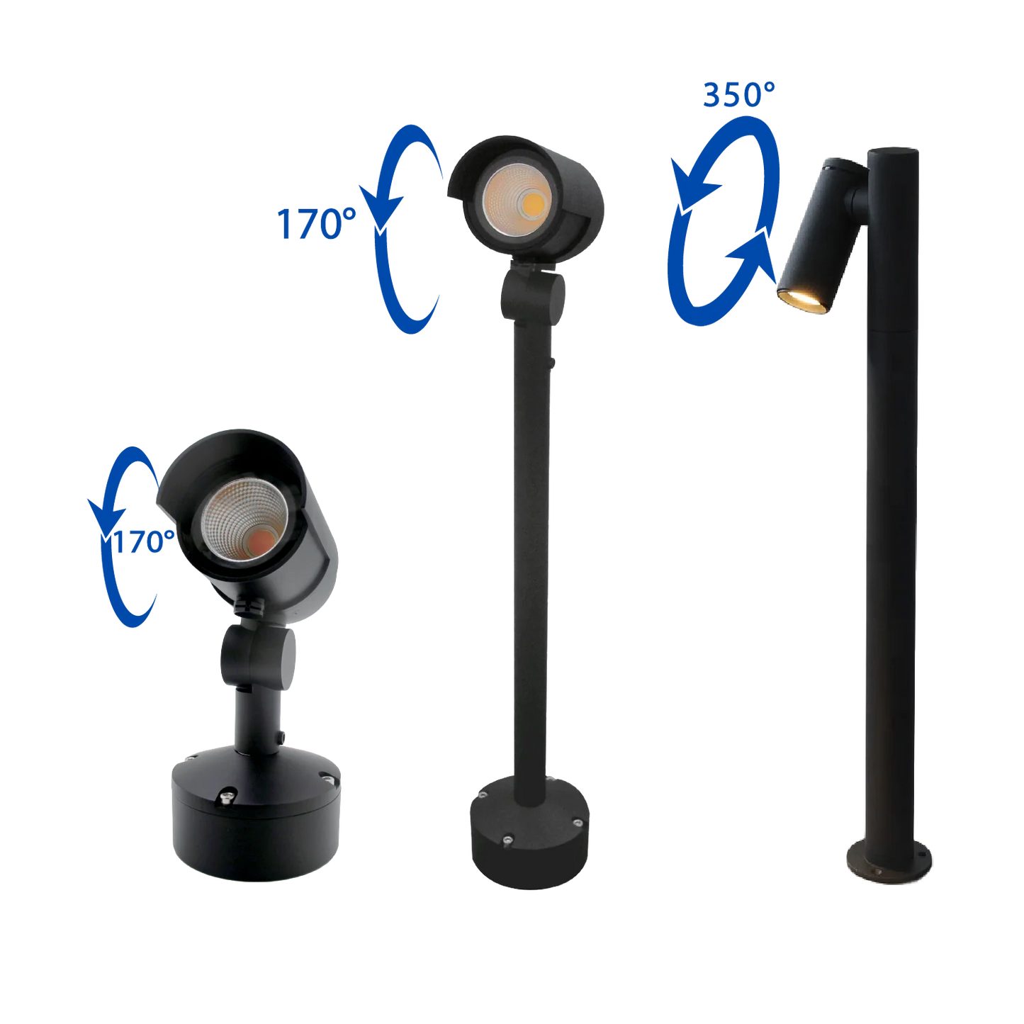 LED Spike Light 15W IP65 (BR423) – Flexible Outdoor Spike & Bollard Combo Light with Rotating Joint