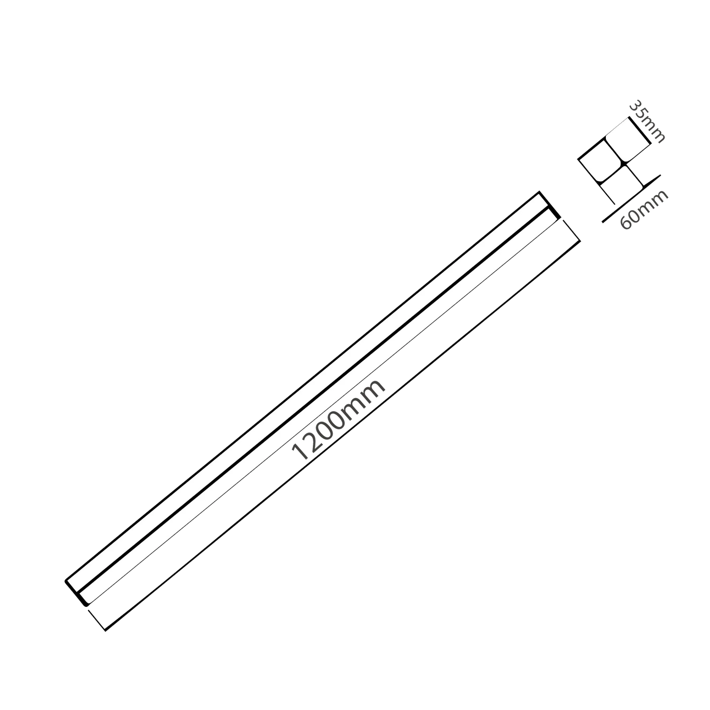 Ultralight LED Batten Light 1.2 Meter 60W (MXL2134)