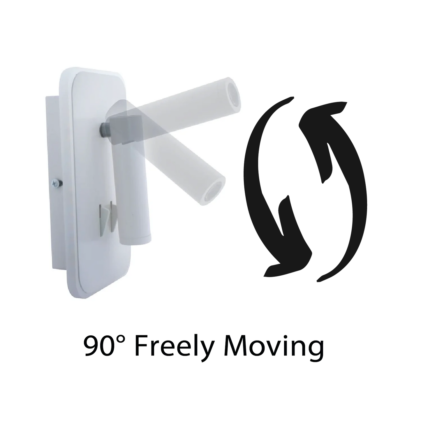 Ultralight LED Wall Light for Bedroom 8+3W (BW124)