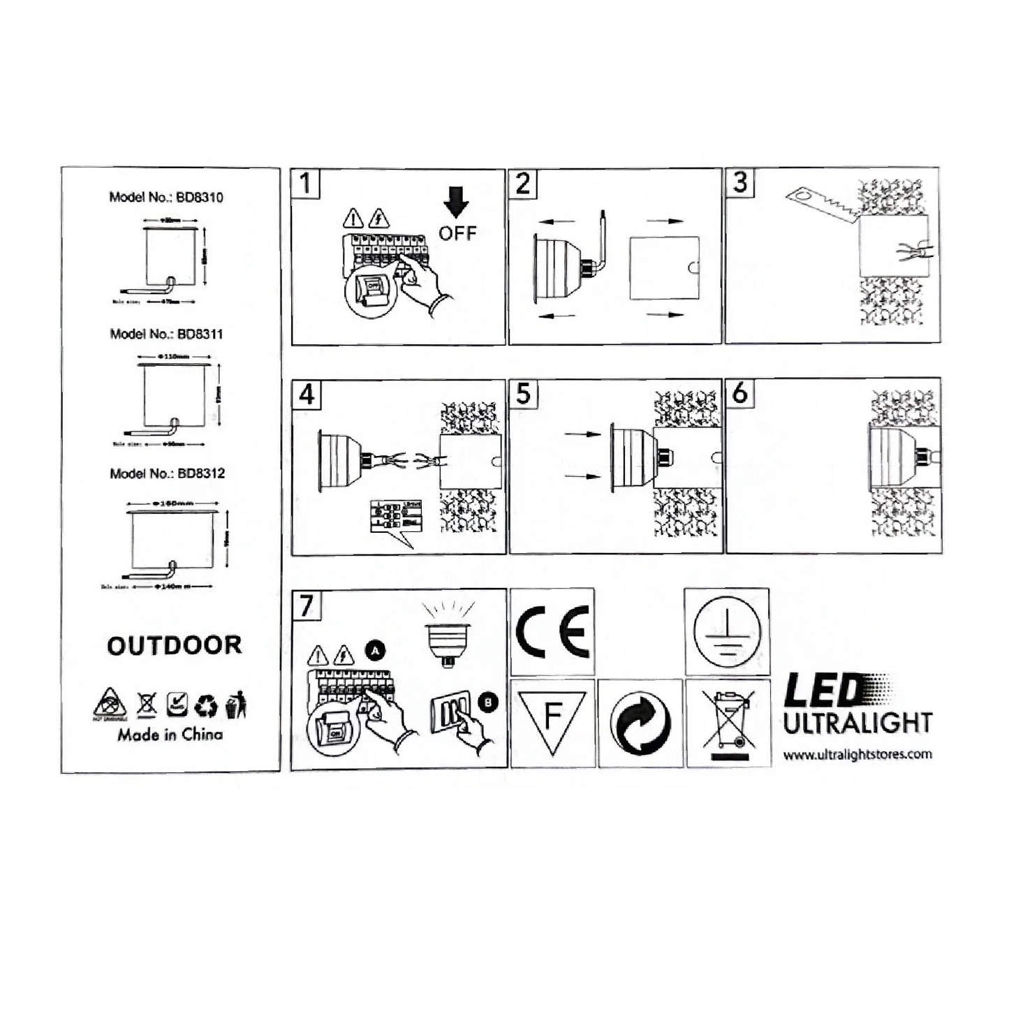 LED Edge Inground Light – IP67 Outdoor Spot with OSRAM & PHILIPS (BD831)