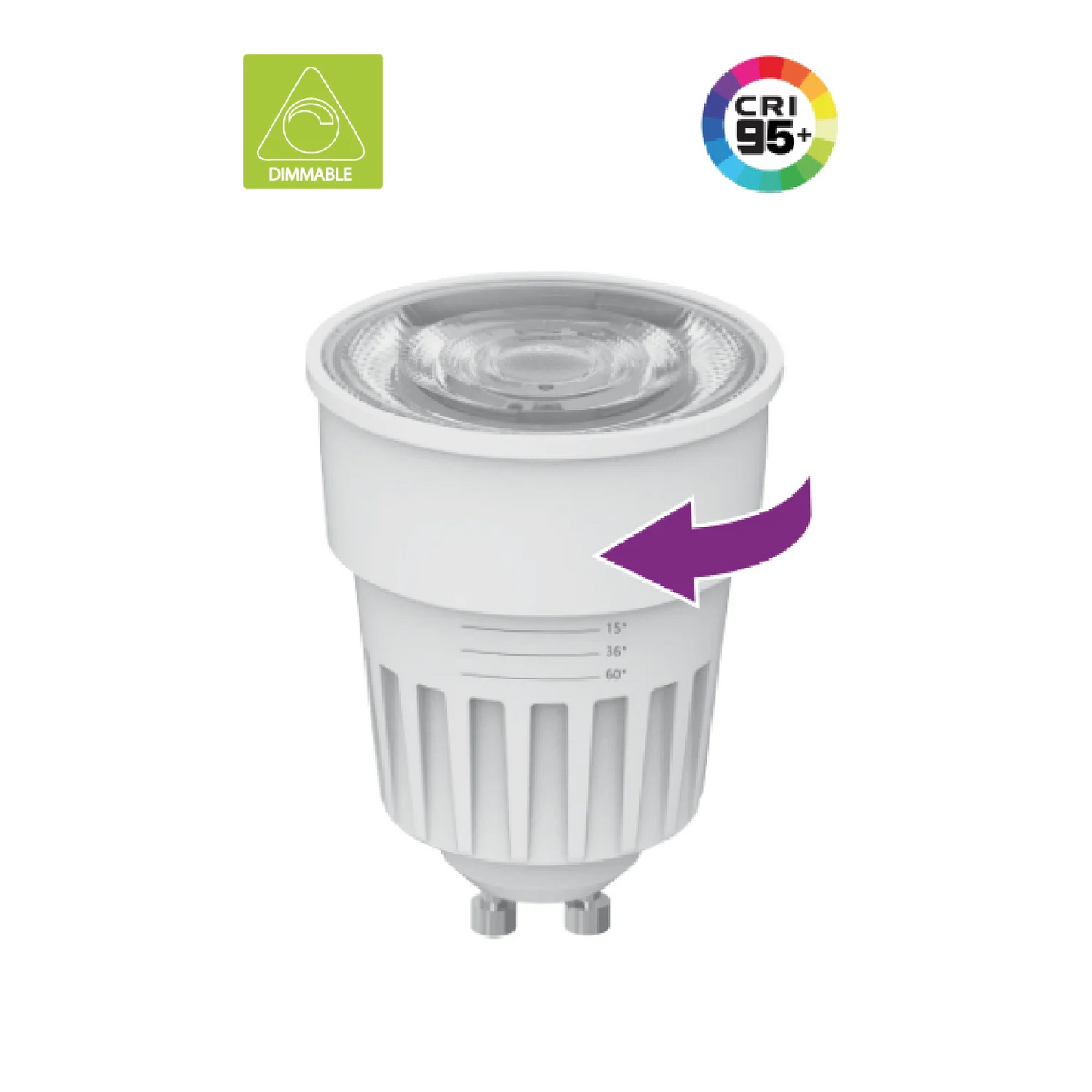 Ultralight Bulb adjust Beam Angel Dimmable 7.5W (UTL-M650ST)