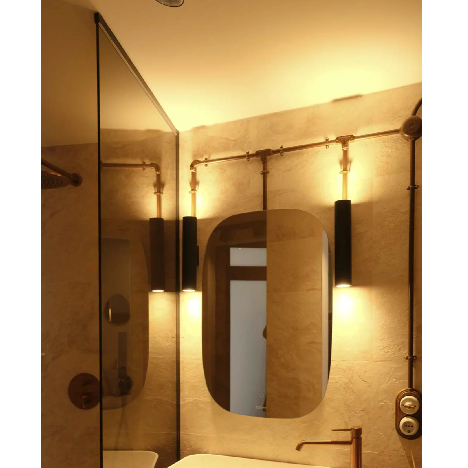 Ultralight Bi-Directional Black Wall Sconce (YJ2013/2 COB)