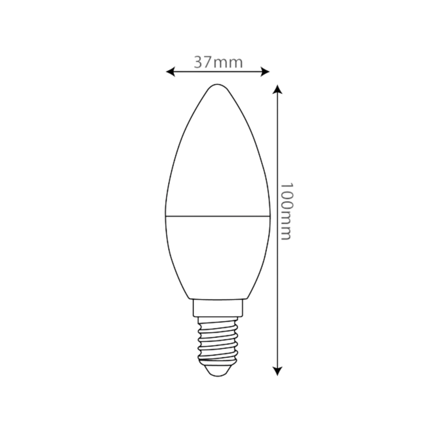 Ultralight LED Filament Bulb Light 5W E14 (YTC38A1)
