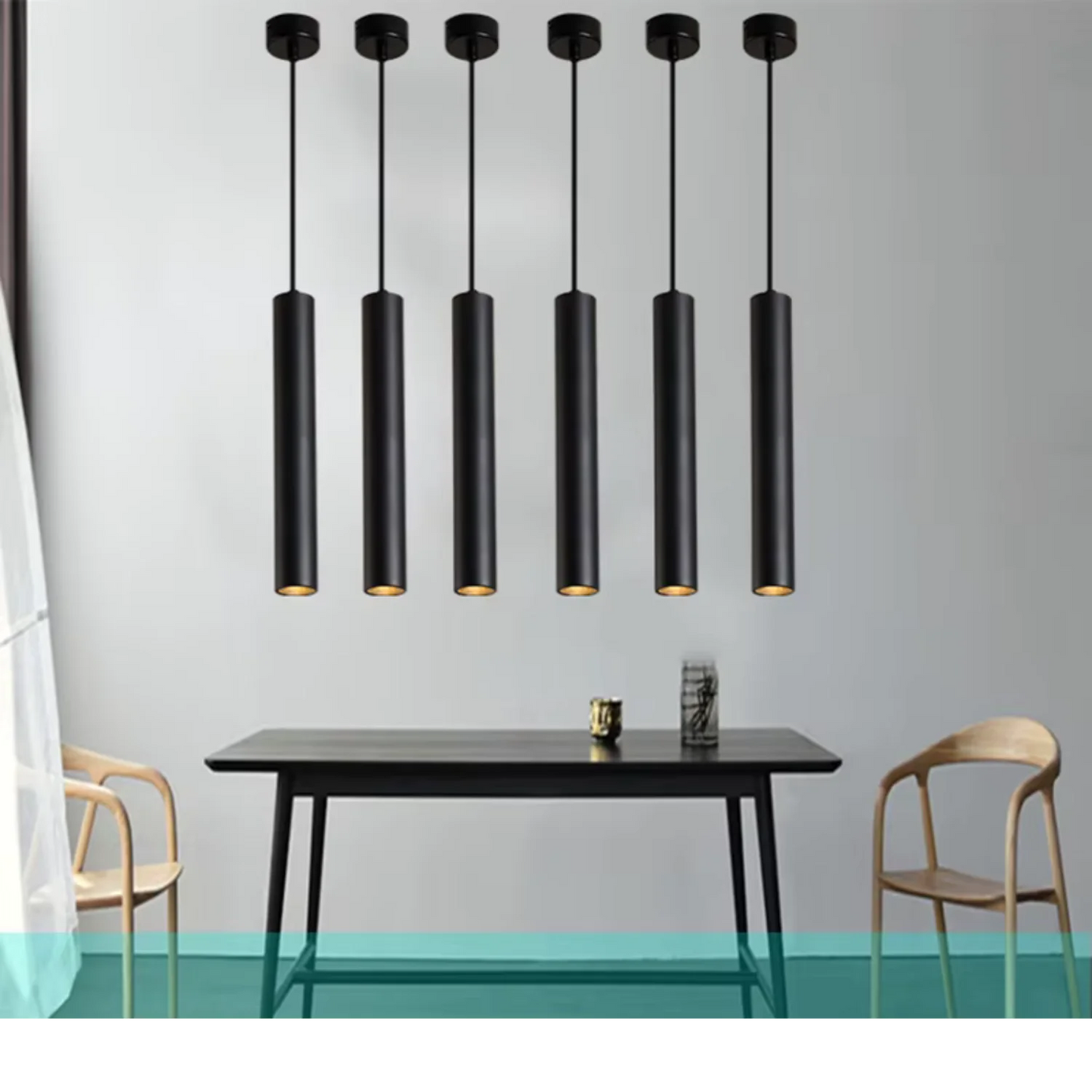 Ultralight Directional Pendant Ceiling Light 10W–40W (BR8088-RD)