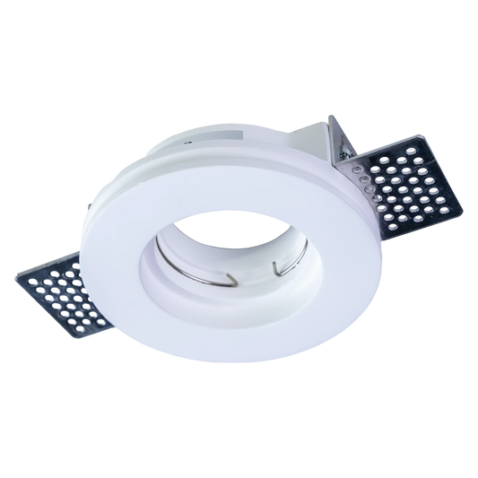 Ultralight Gypsum Spot Light Frame GU10 100mm (BRV1001A)
