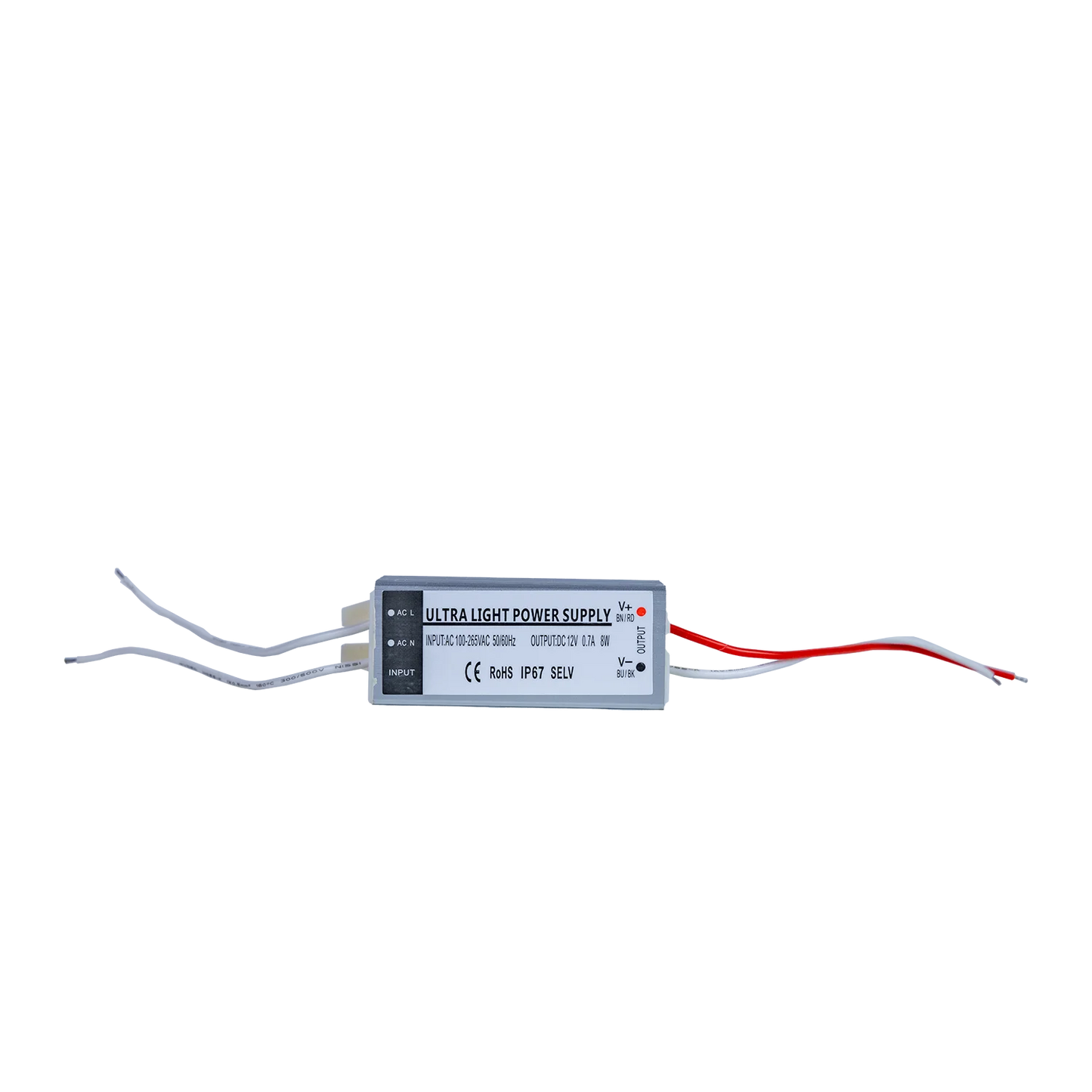 Ultralight Power Supply 12V 8W IP67