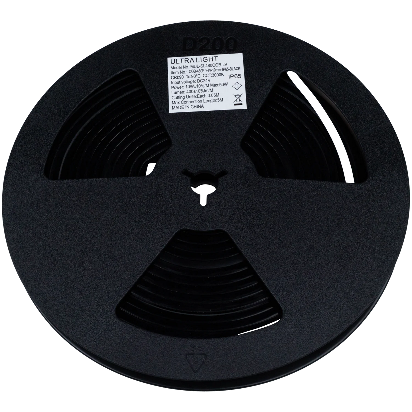 Ultra Light Waterproof COB LED Strip Light 10W/m - 5 Meter (COB-480P)