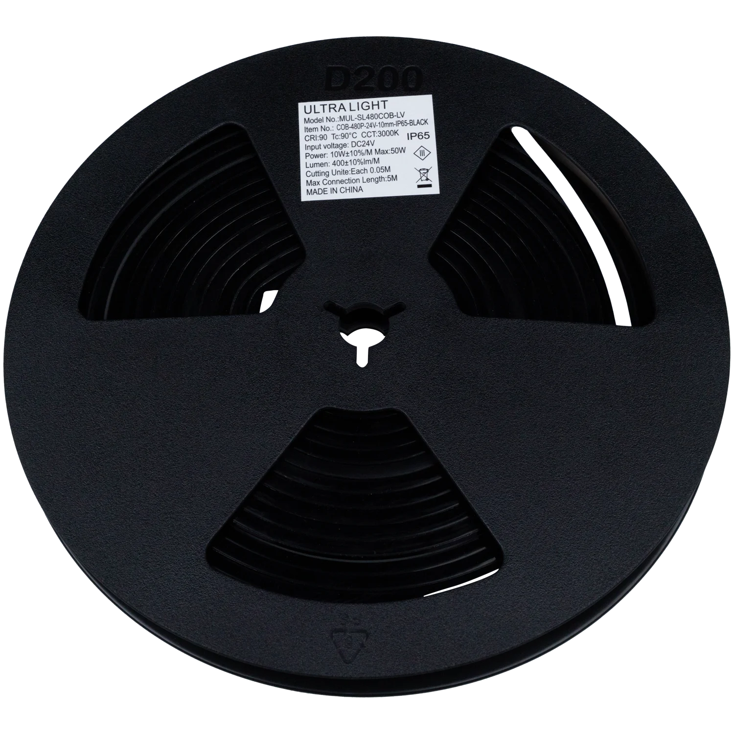 Ultra Light Waterproof COB LED Strip Light 10W/m - 5 Meter (COB-480P)