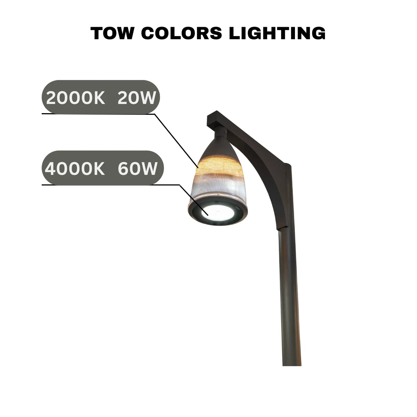 Ultralight LED Pole Light 80W IP65 (PW24GL)