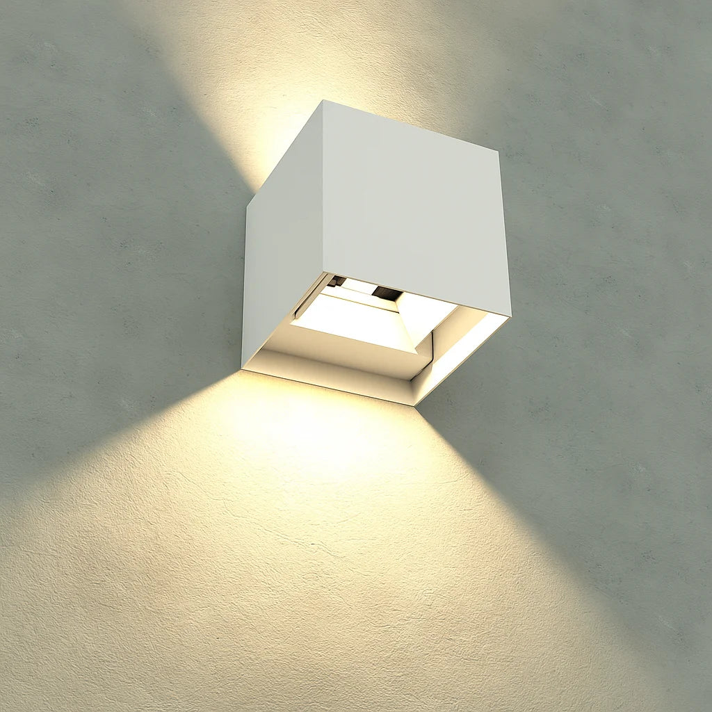 Modern Wall Lamp 6W (1080G01) - Adjustable Angle Light - Black/White - IP55 - 3000K/6500K