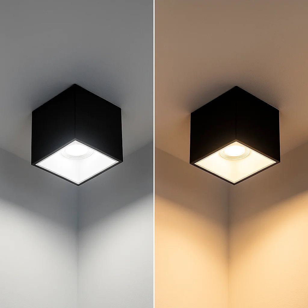 LED Surface Mounted Square Light IP65 (BR2285-SQ) – Minimalistic Ceiling Fixture - Philips Driver