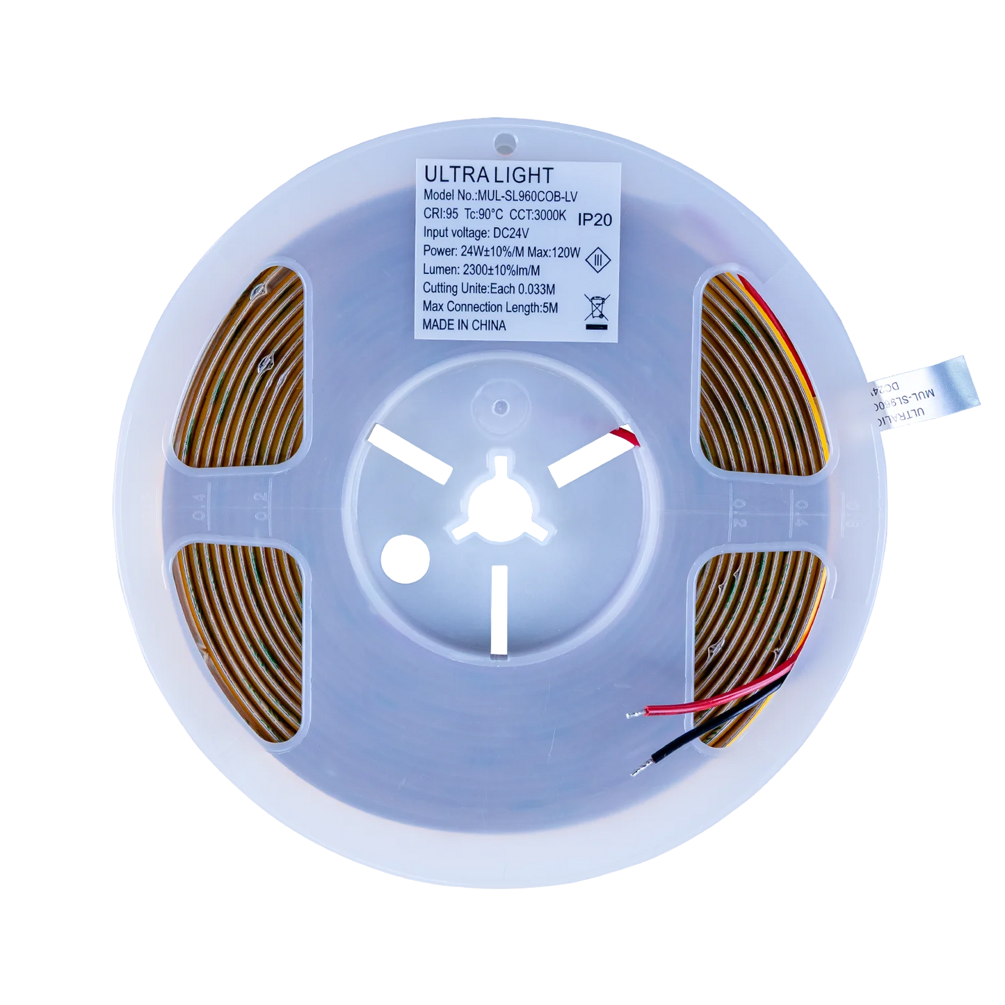 Ultra Light Double Line COB LED Strip Light 24W/m – 5M, High CRI >95 (COB-960p)