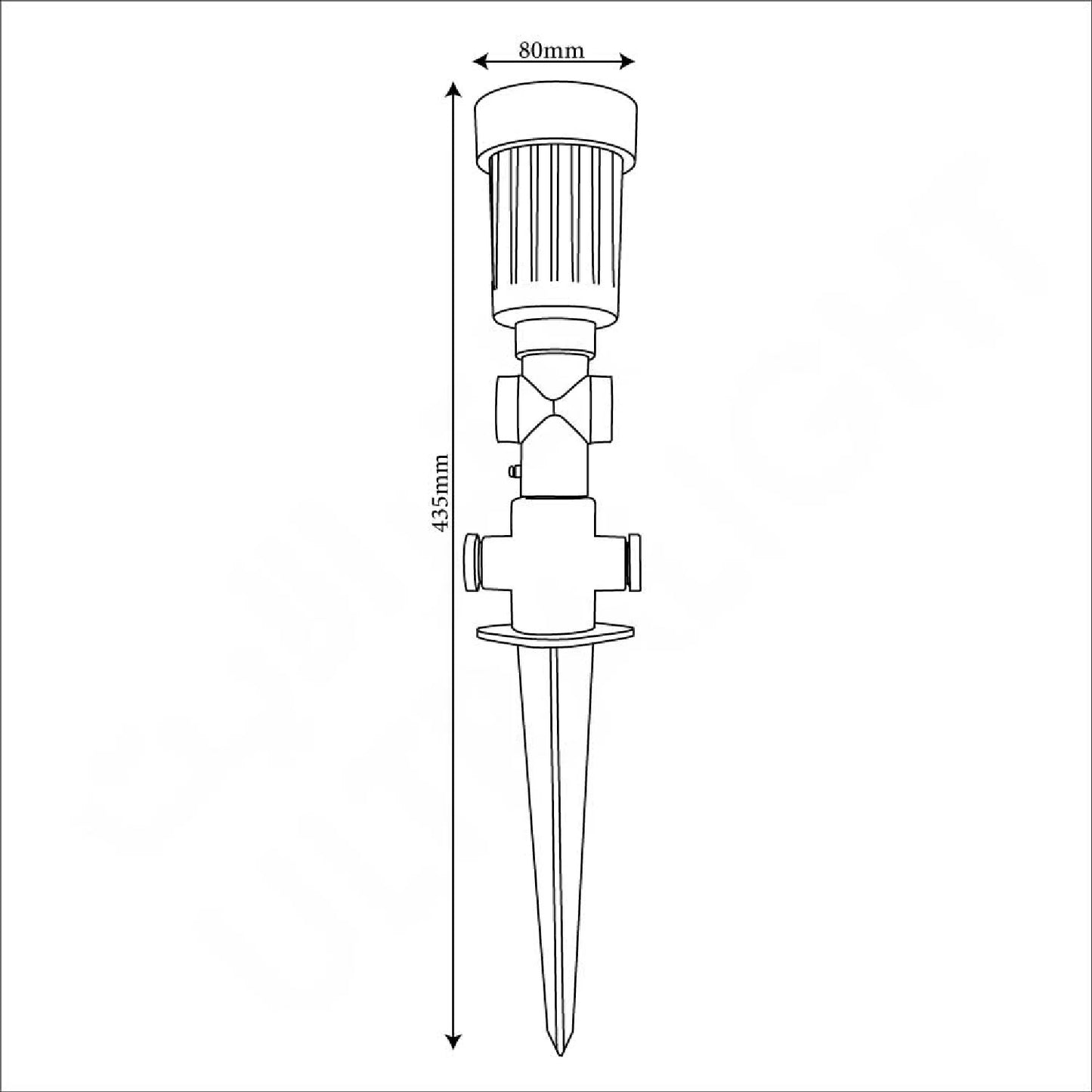 Ultralight Inground Adjustable Spotlight Frame - 360° Rotating - IP54 (FYL3019)