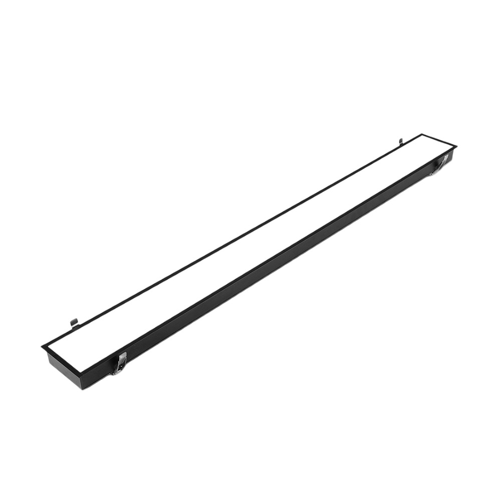 Ultralight Black Linear Light Recessed Connectable - Modern Design (BR6075B)