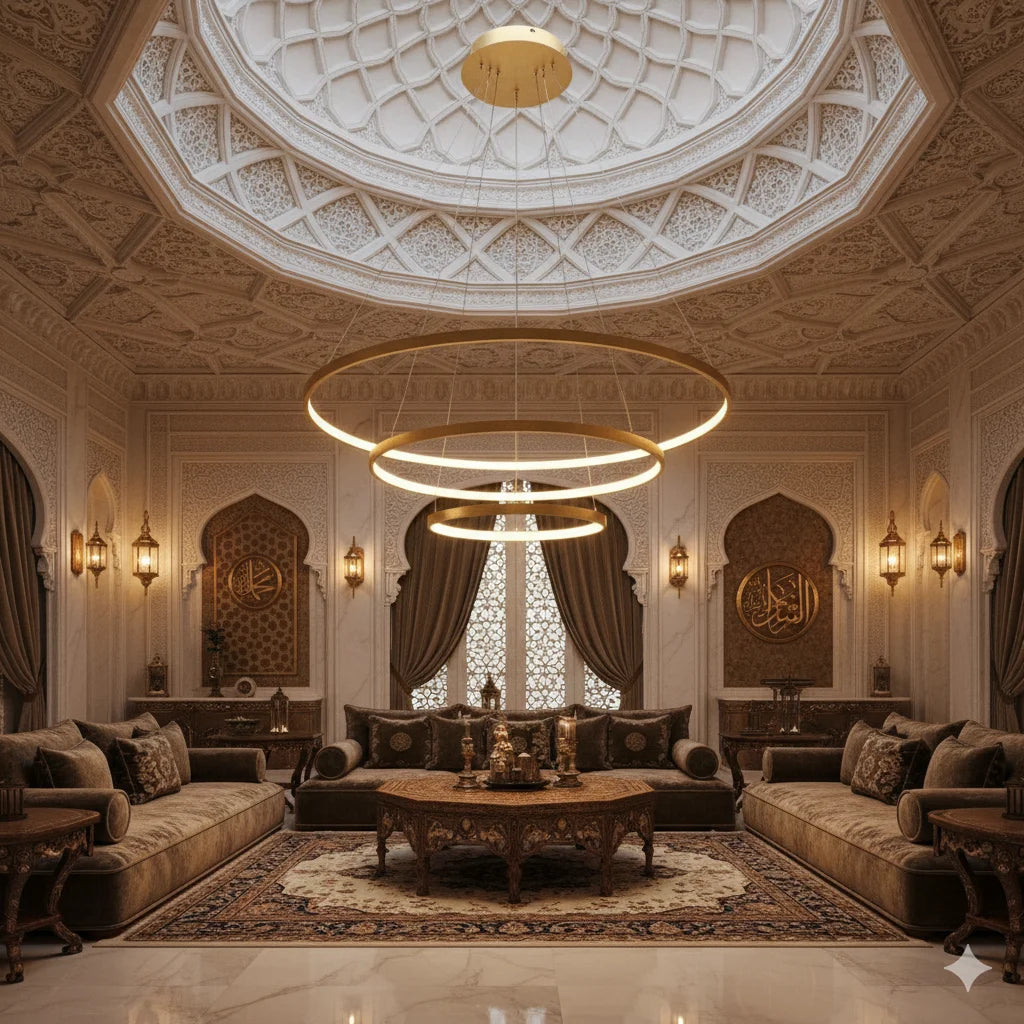 LED Pendant Light (BR4822) – 3-in-1 Suspended Modern Chandelier with Silicon Ring Diffuser