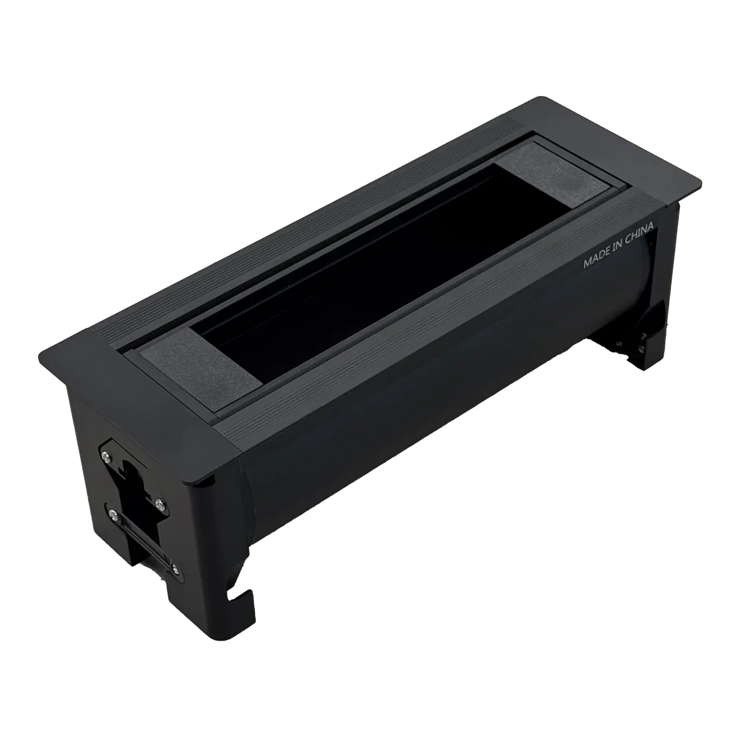Ultralight Hidden Electric Desktop Socket | Manual Flip-Up Table Box (STS-256)