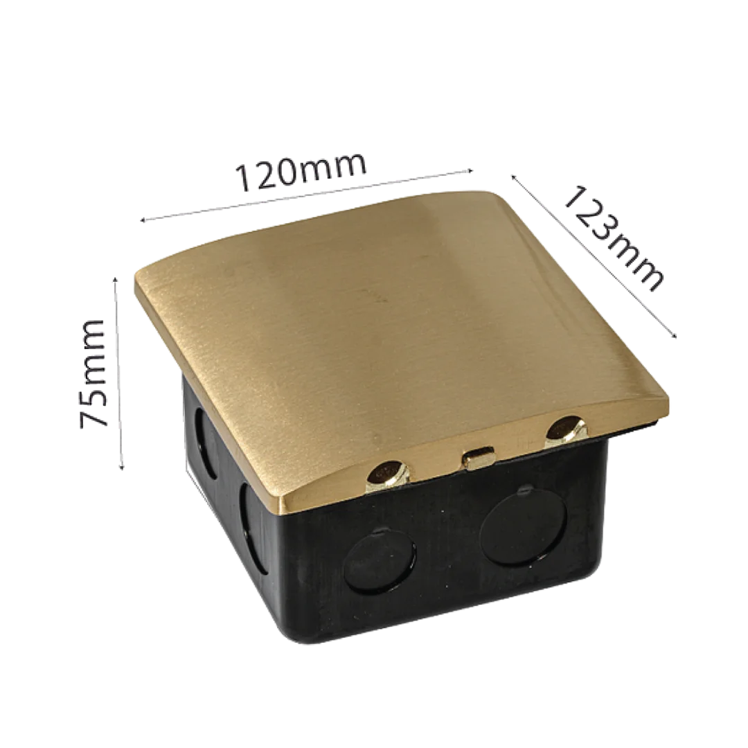 Socket Floor Box (YD-55) – Recessed Aluminum Socket With Single Switch, IP44