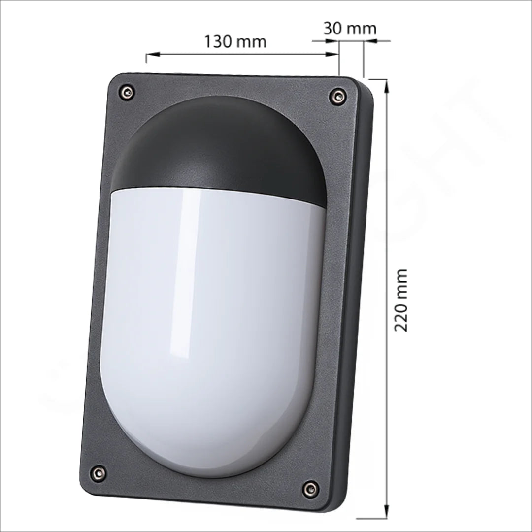 Outdoor Wall Light 10W (1858-3K) Aluminum Body – IP54 Weatherproof Modern Lighting - Warm Light
