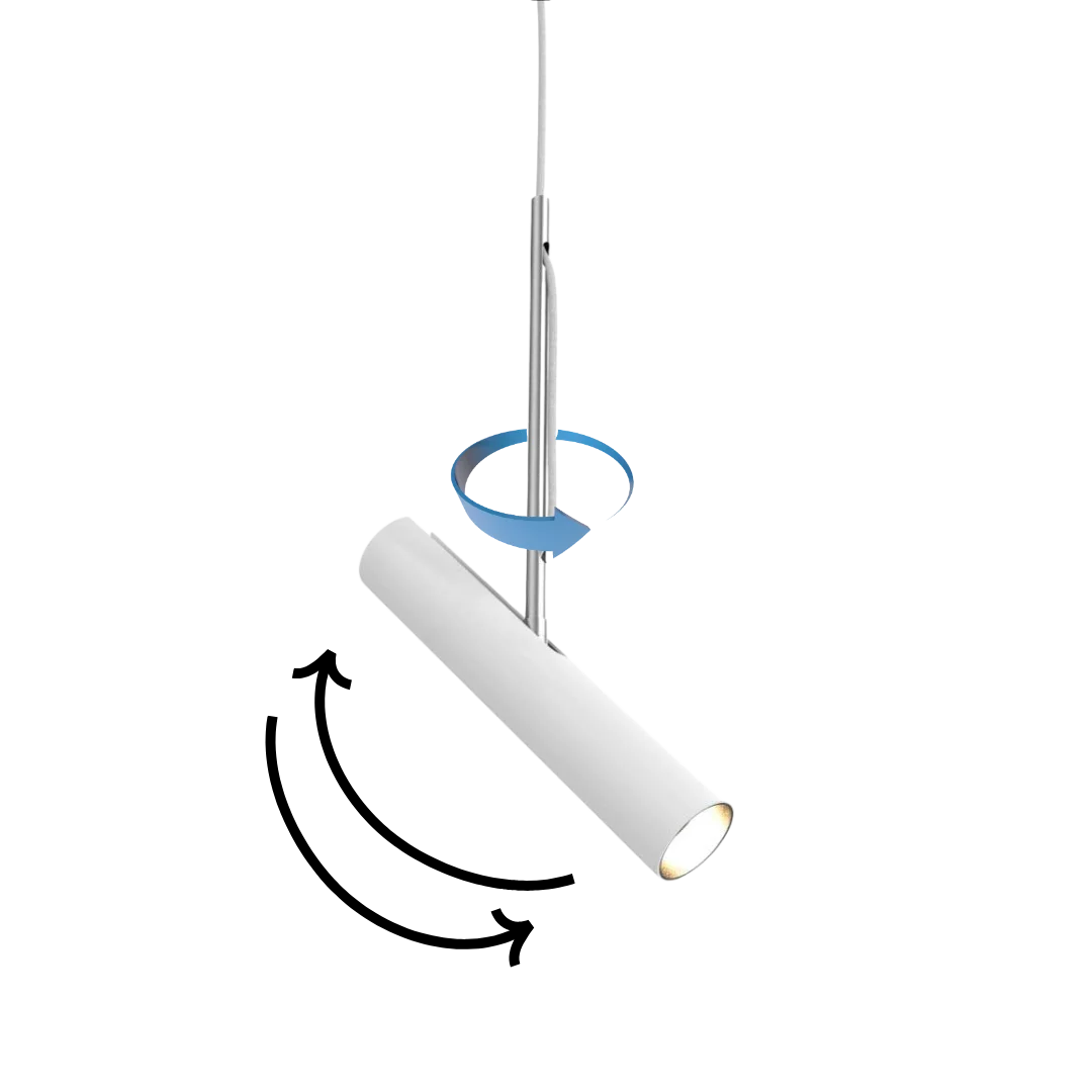 LED Pendant Light 4W (1096D01) – White Modern Indoor Lighting - 6500K Daylight