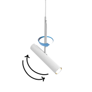 LED Pendant Light 4W (1096D01) – White Modern Indoor Lighting - 6500K Daylight
